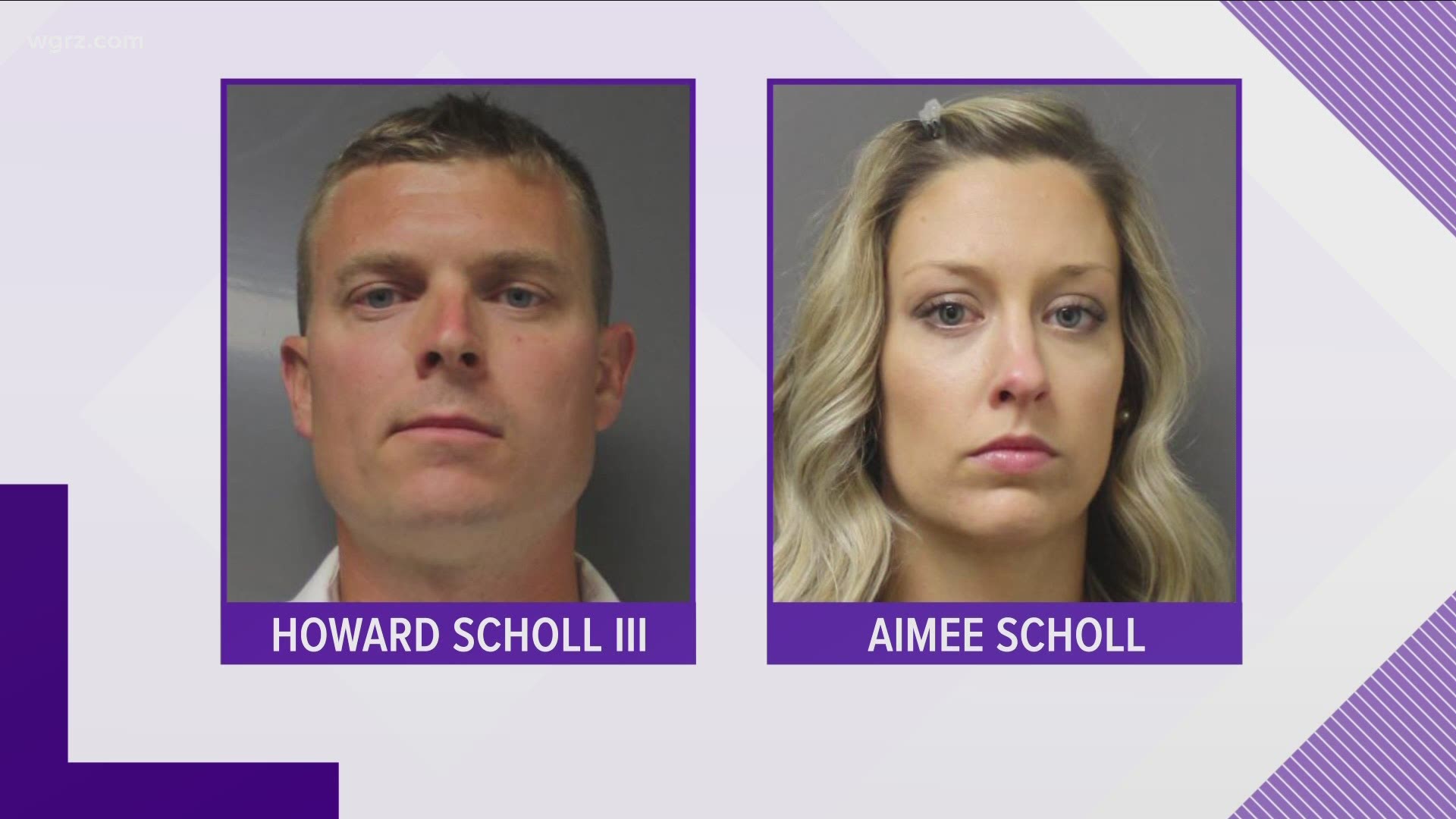 37 year old Howard Scholl the third and his wife Aimee were both arraigned today on charges of falsifying records. Howard was also charged with insurance fraud.