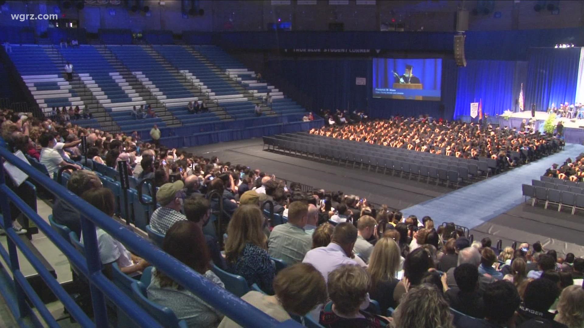 UB students back to traditional in person graduation ceremony