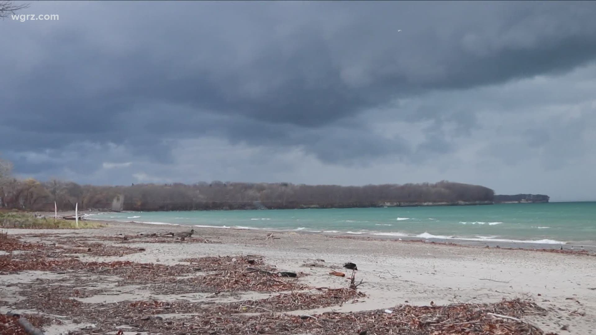 Downed trees, and strong waves along route 5. Western New York is dealing with a severe storm.