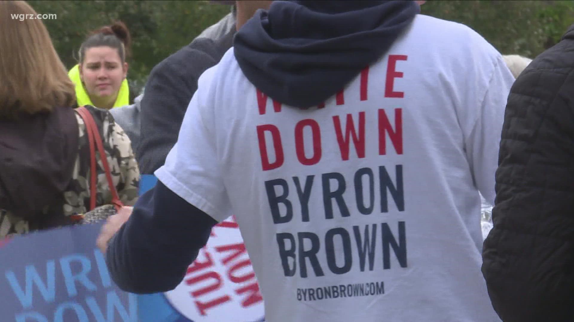 Buffalo Mayor Byron Brown knows he has a battle to win another term in office. Without the star power, he is focusing on the people who will cast a ballot.