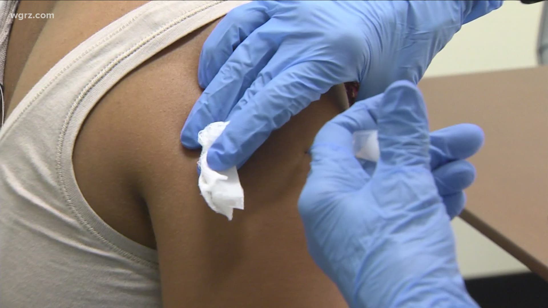 county is announcing that as of last week some 75 thousand Erie County residents have received their first round of vaccinations