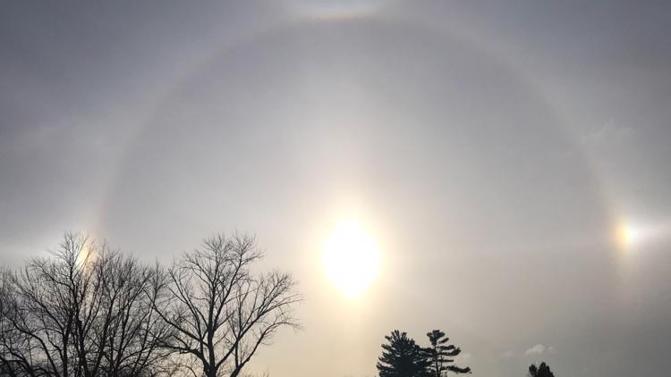 Did you see the halo around the sun today? How does it form and what does  it mean?