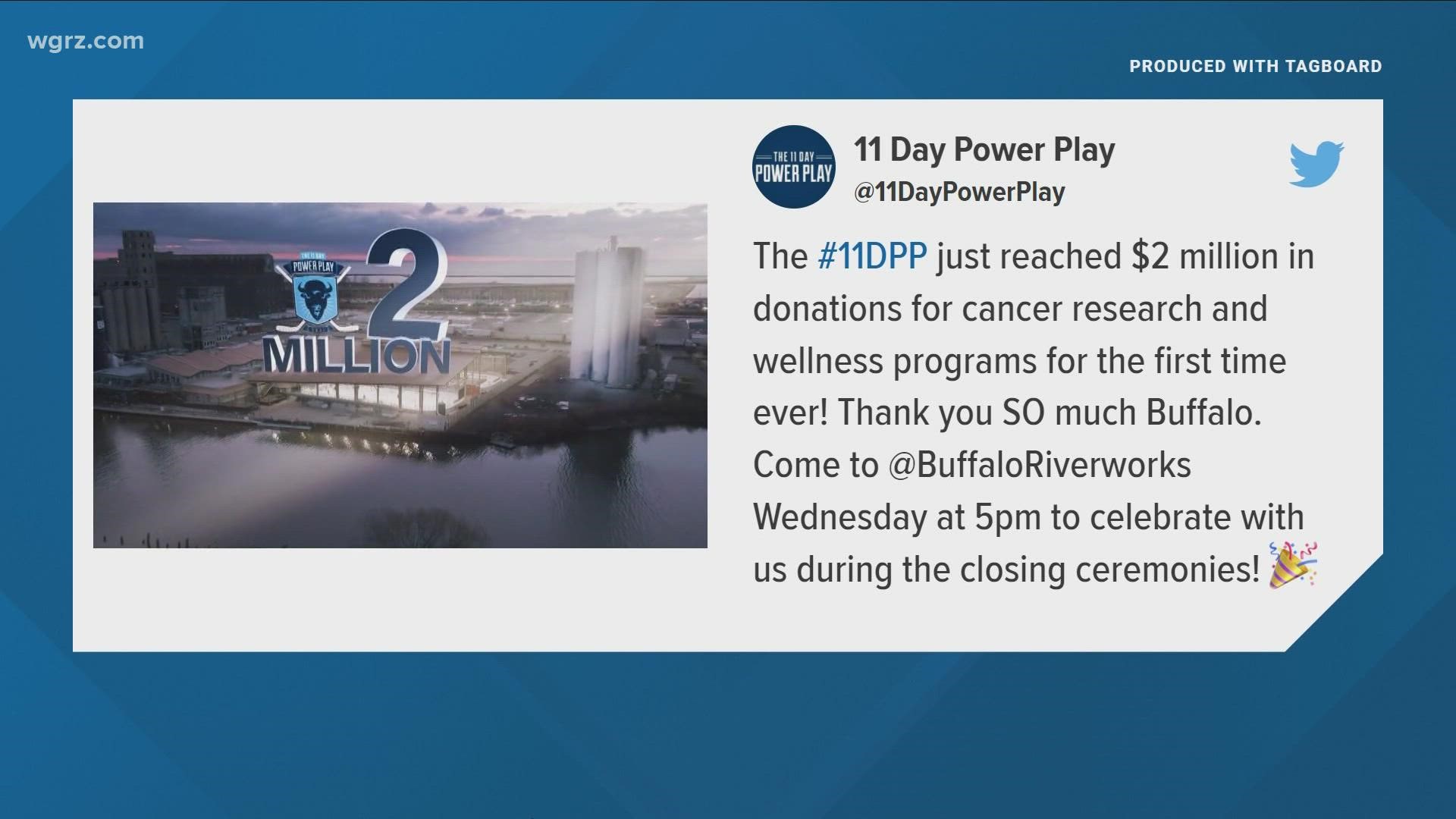 11 day power play raises more than $2M