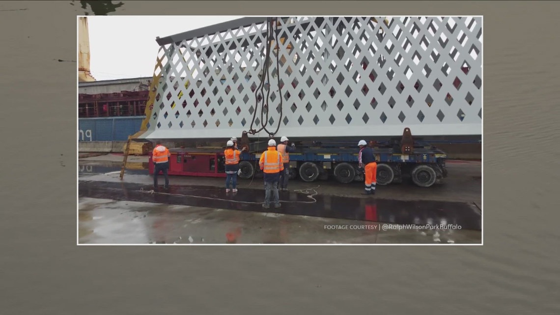 New Ralph Wilson Pedestrian Bridge is shipping to Buffalo along the ...