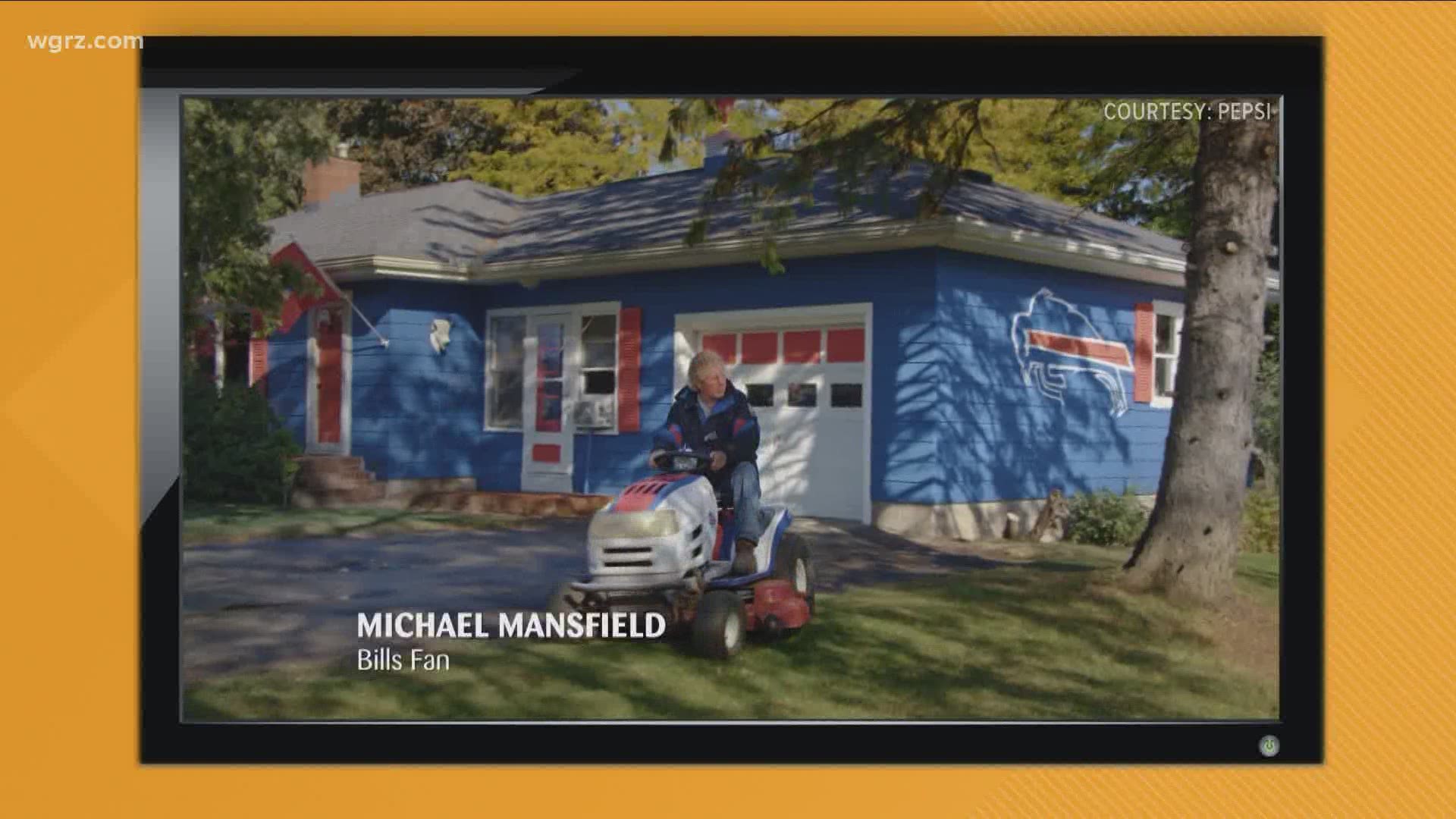 After seeing a Jets flag flying at his neighbors home, Rochester-area Bills fan Michael painted his house Bills colors.