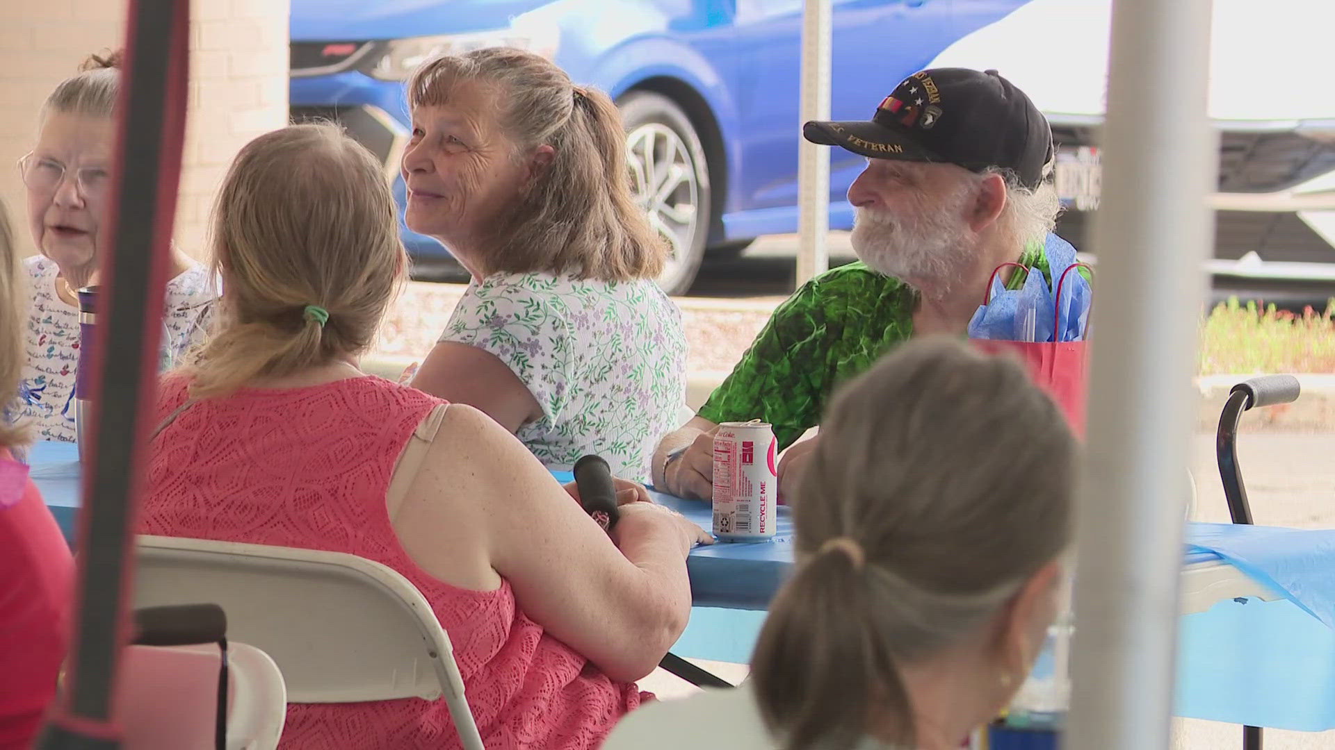 Former medical rehab unit patients at Kenmore-Mercy Hospital were reunited Wednesday with caregivers who helped them heal. 
