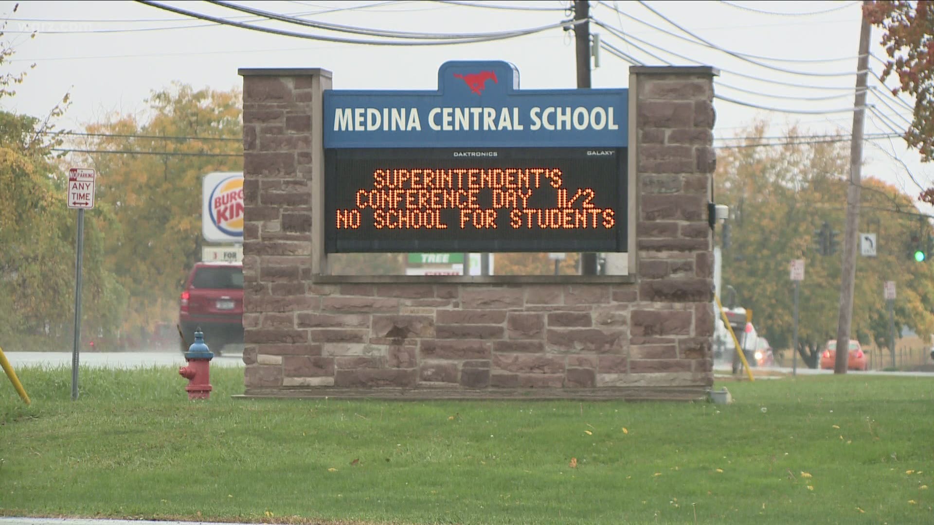 Today was the first day back to school for students and staff after and a Medina High graduate was shot and killed at a Halloween party over the weekend in Lockport.