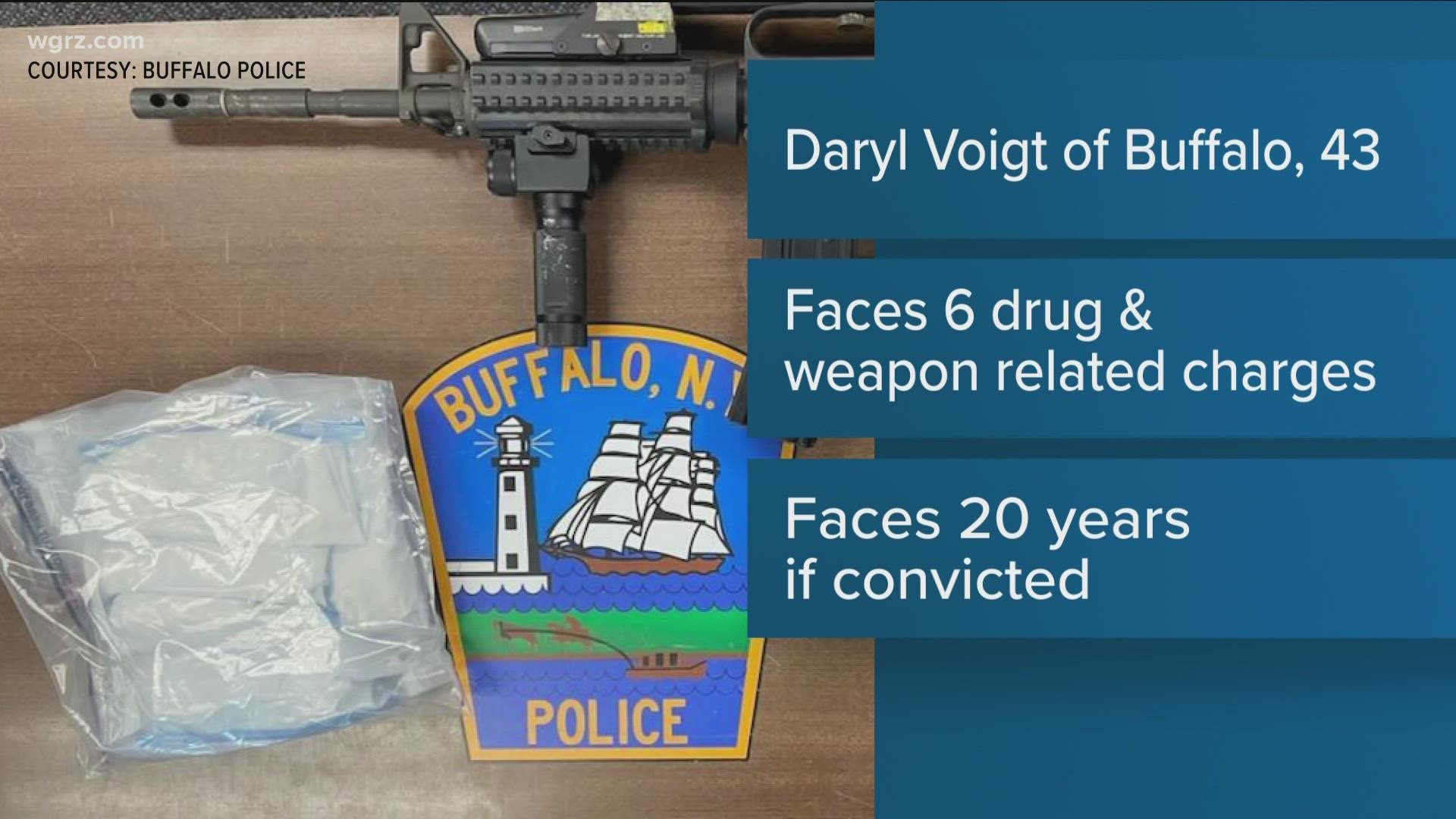 43-year-old Daryl Voigt on Heussy Avenue.
He's accused of possessing the narcotics... with intent to sell.