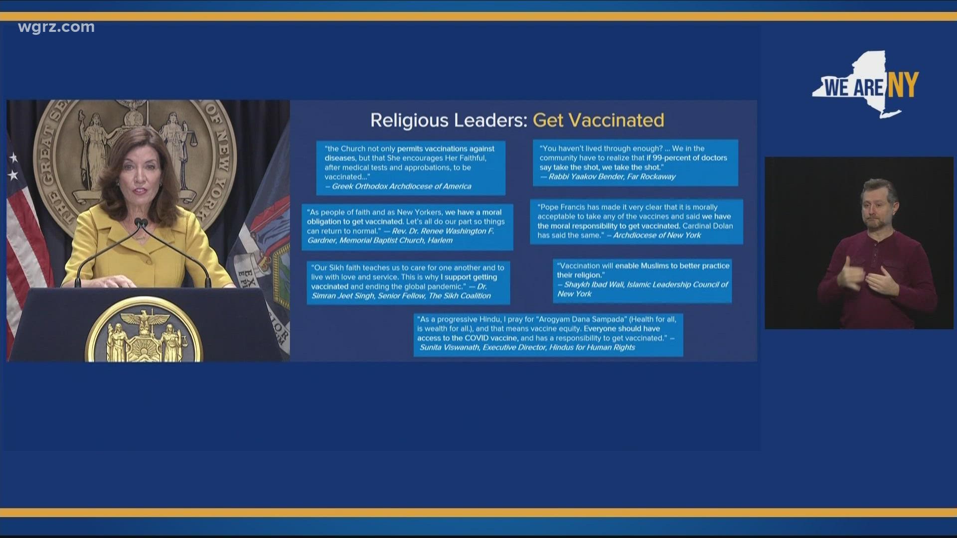 Hochul talks on vaccine exemptions and flu shots