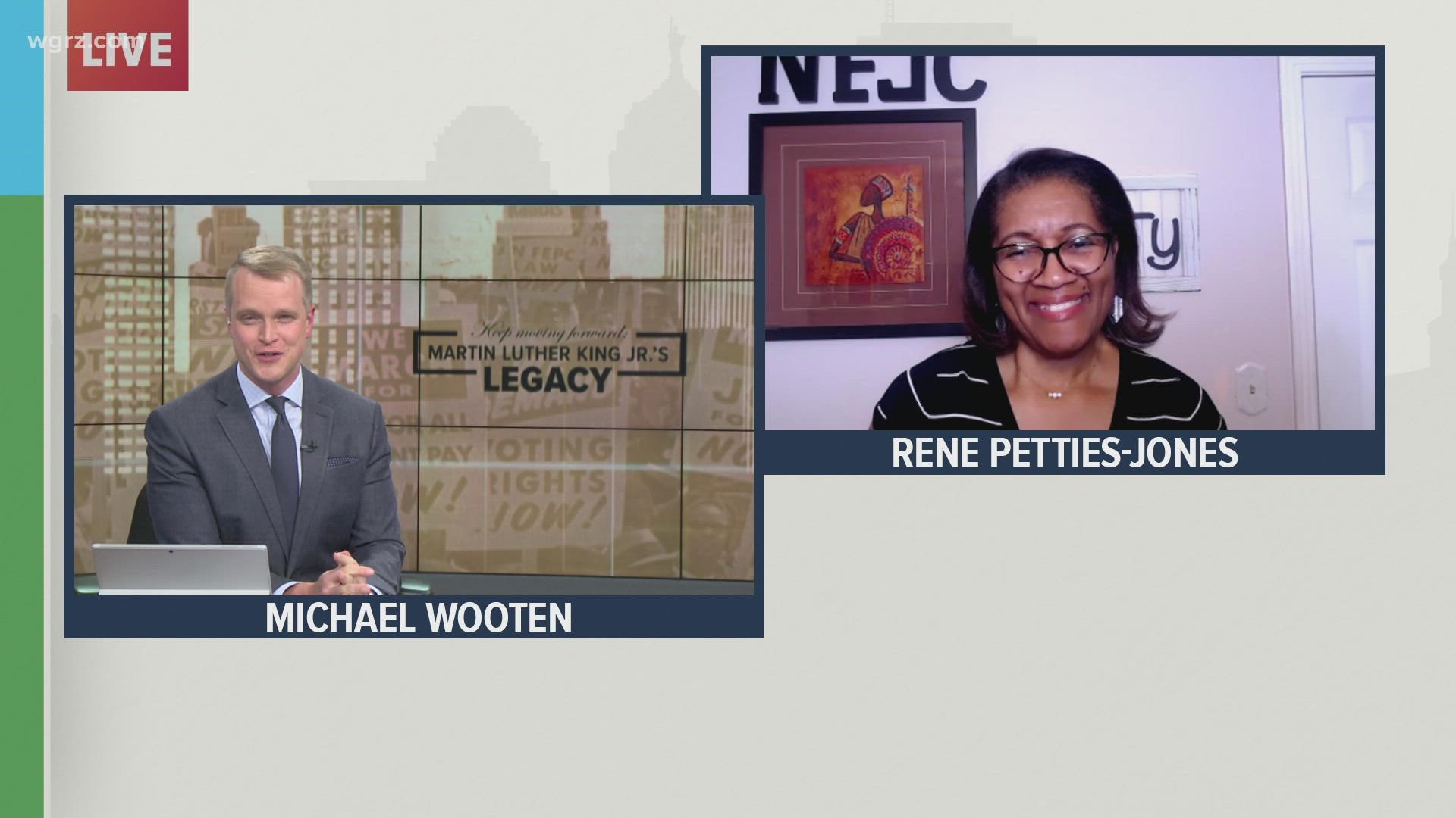 Rene Petties-Jones She's the president of the National Federation for just communities of Western New York. She gives us her insight on voting rights bills.