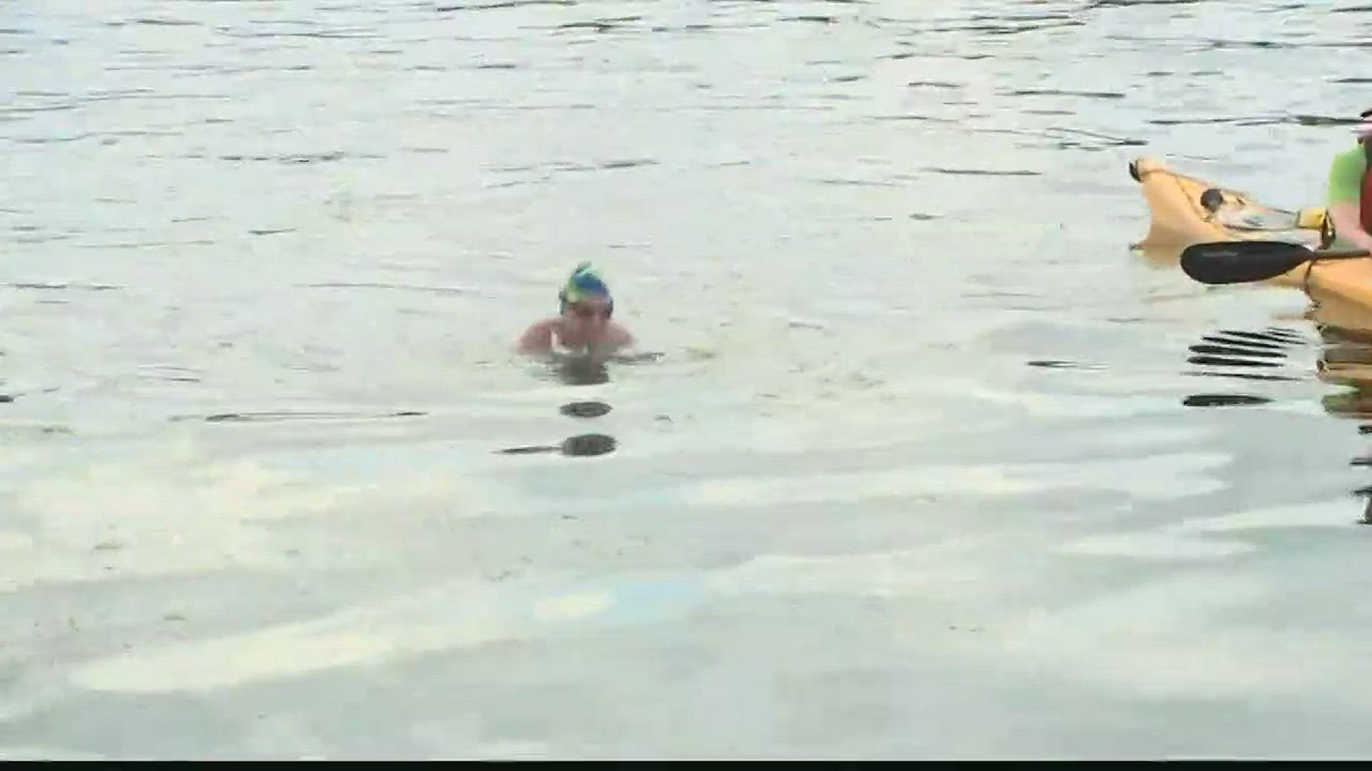 Woman Swims Length Of Chautauqua Lake