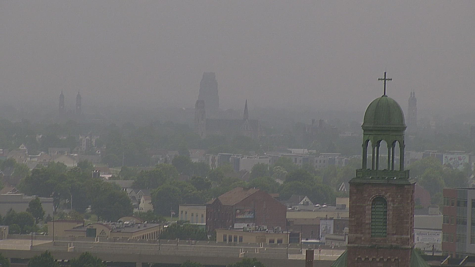 Smoke covers skies across the world and country