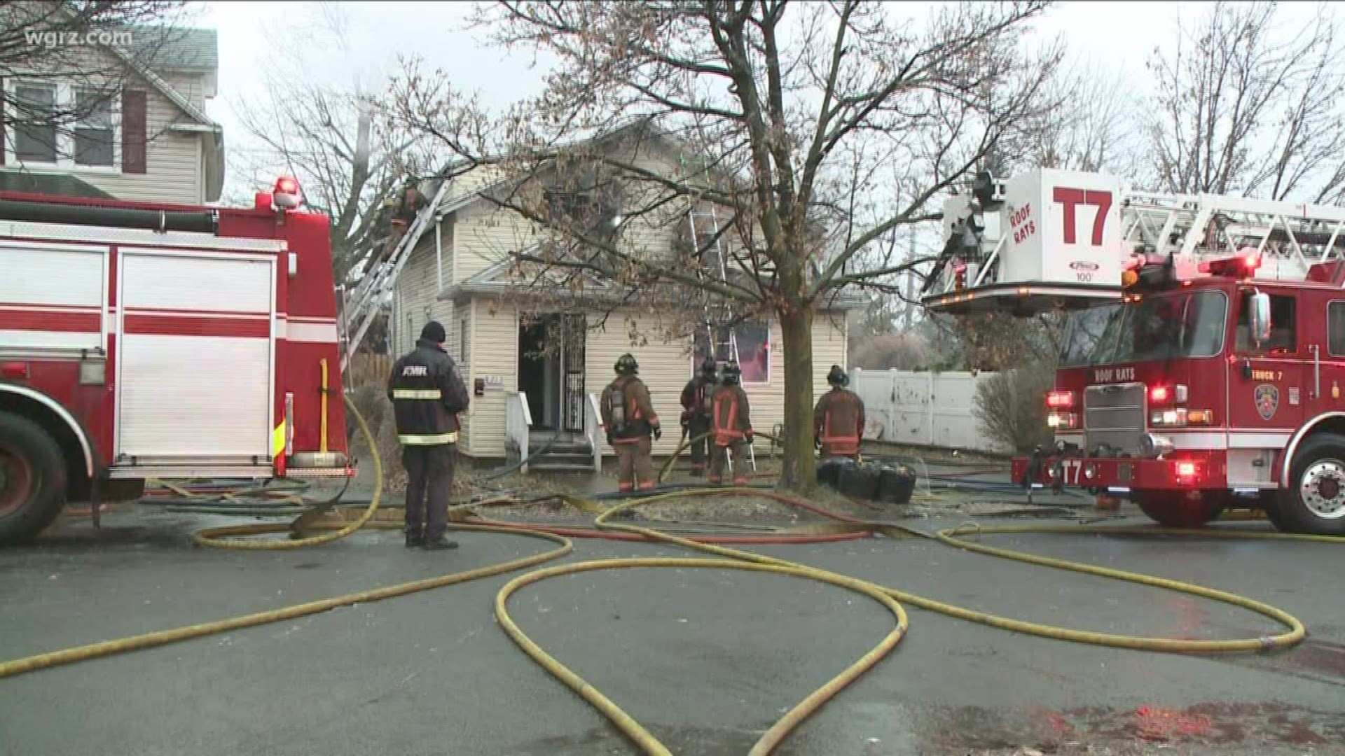 Five people lost almost everything after a house fire on LaSalle Ave. in Buffalo earlier today. Firefighters say the flames started on a lower floor.