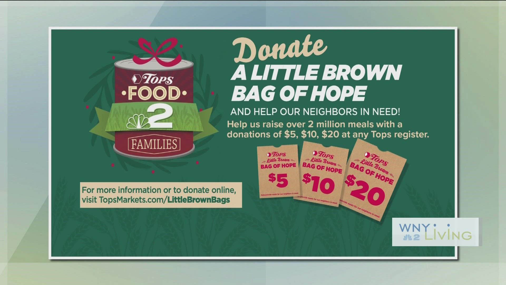 WNY Living - November 26 - Food 2 Families Food Drive (THIS VIDEO IS SPONSORED BY FEEDMORE WNY & TOPS FRIENDLY MARKETS)