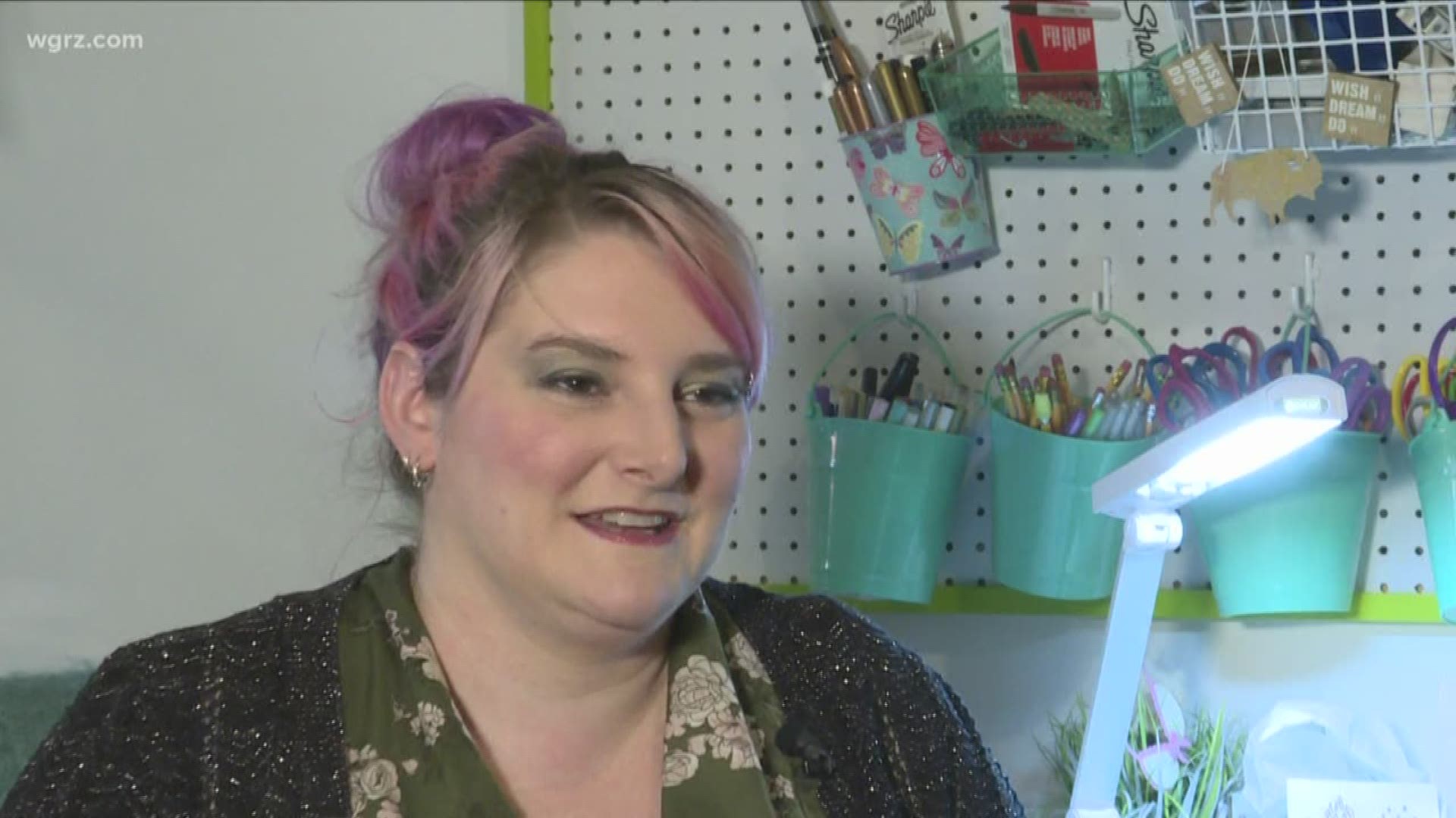 Janna Willoughby-Lohr, and I'm the owner of Papercraft Miracles, I'm originally from Buffalo and I still live here now.">