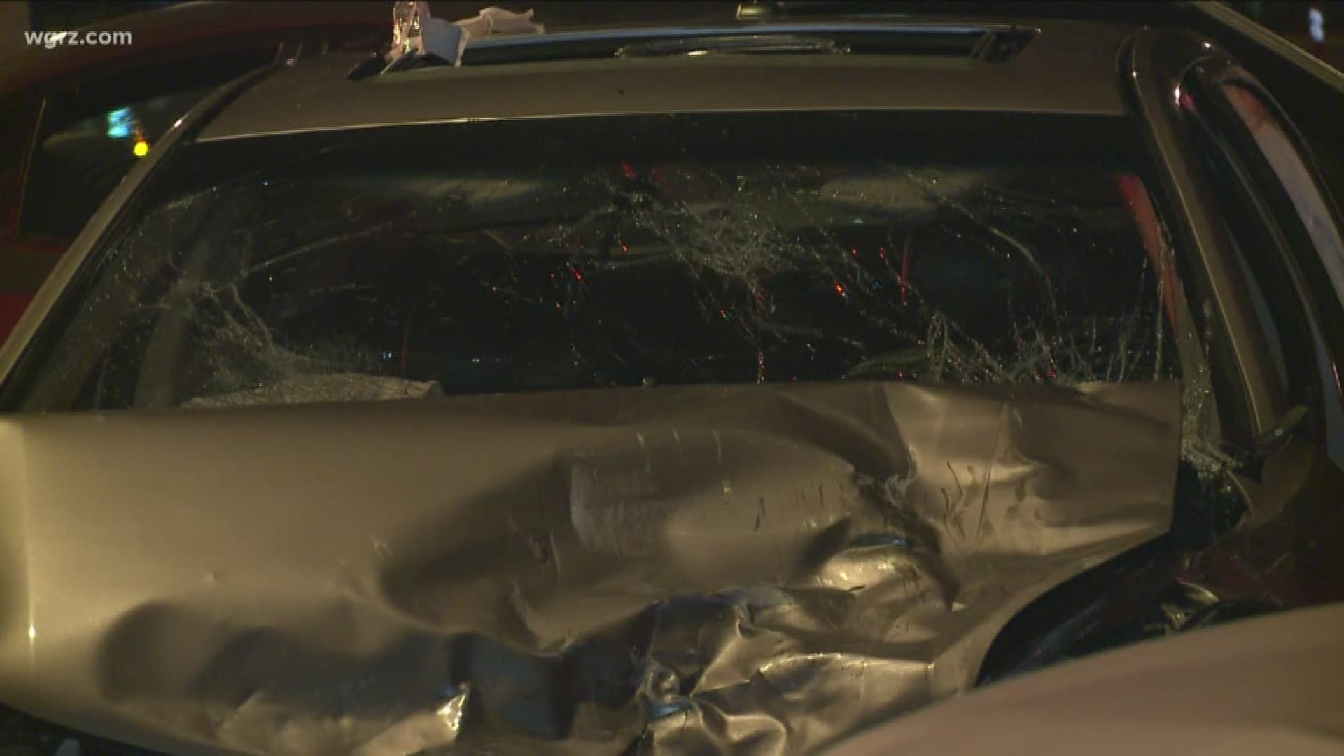 Around 4 AM Buffalo Police and the Fire Department responded to this multi vehicle crash on Bailey Avenue. Five cars total were involved.