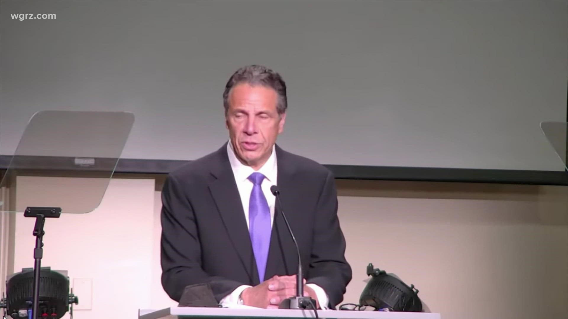 Cuomo was invited to speak at God's Battalion of Prayer Church and he did so for about a half hour. He called the events that led to his resignation
