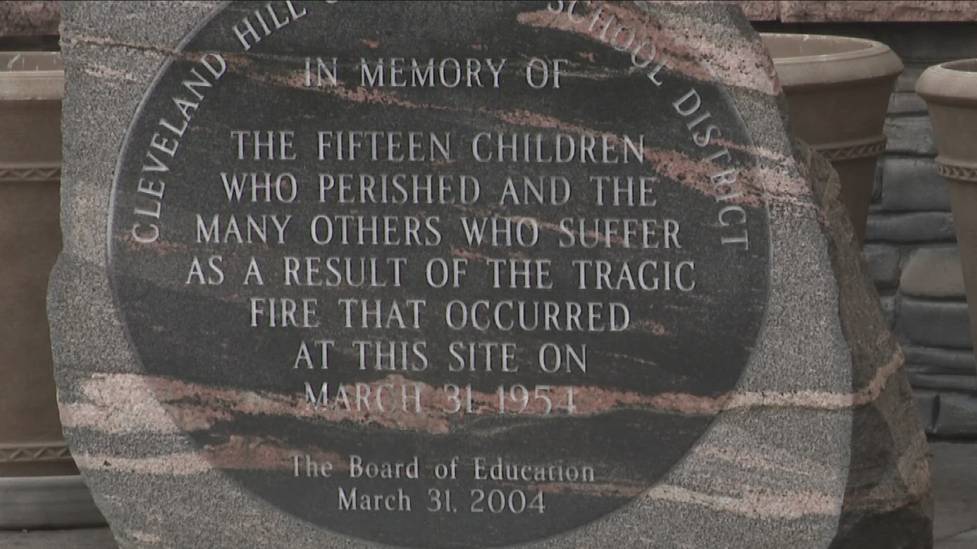 15 sixth graders were killed, 23 others were injured in the blaze 70 years ago this Sunday.