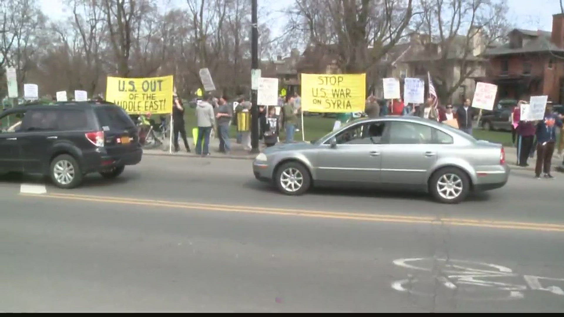 Buffalo Rally Against U.S. Airstrike in Syria