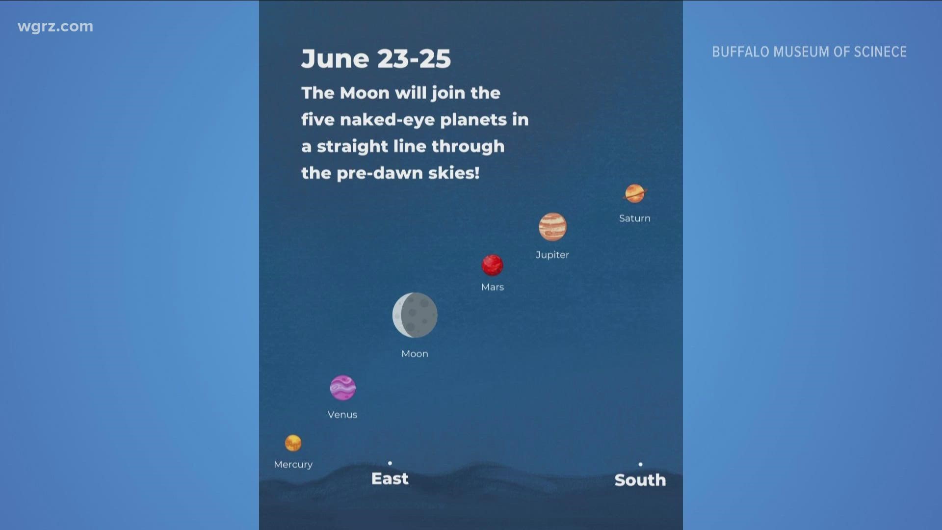 Five planets aligning early tomorrow morning