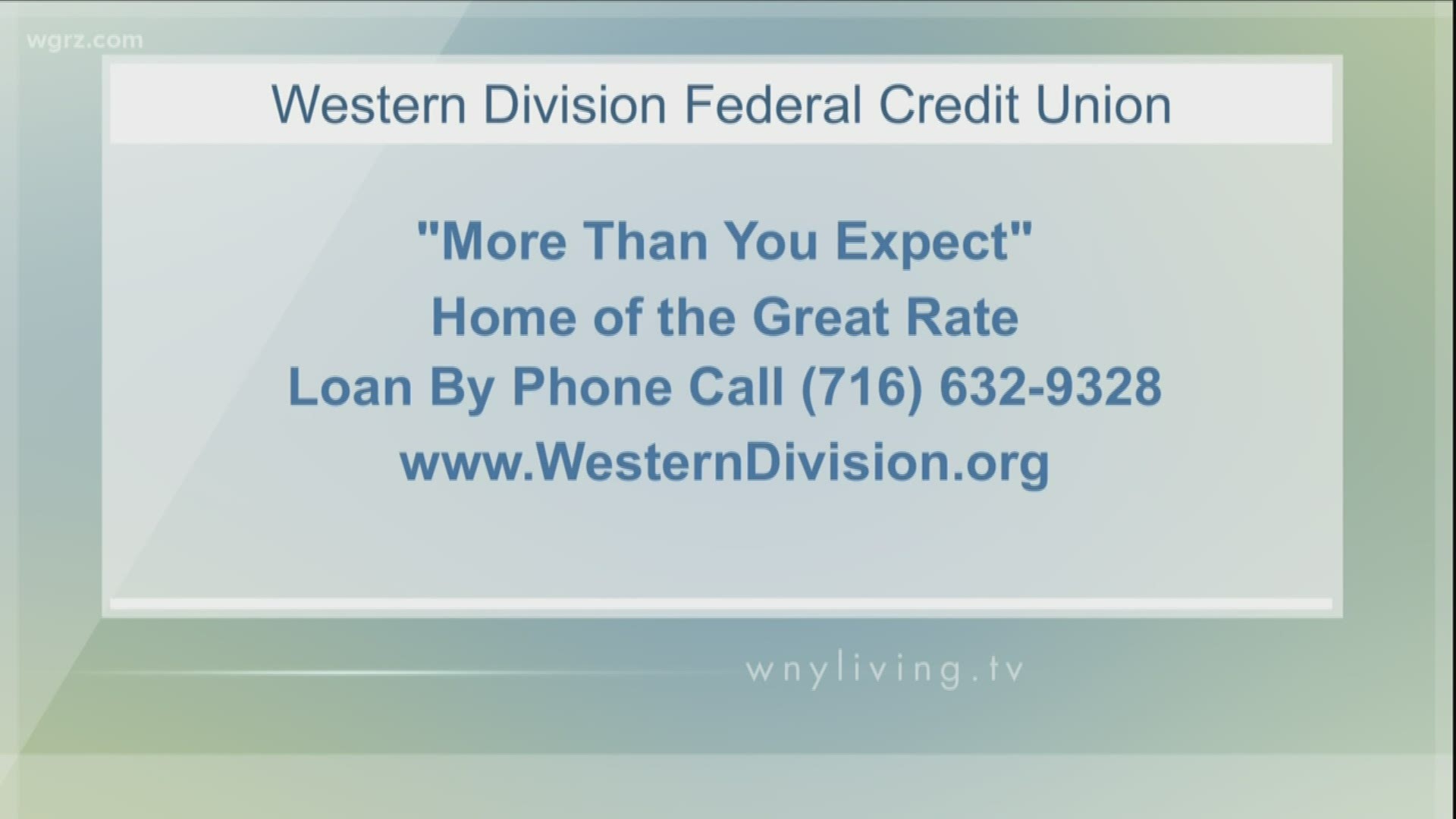 January 11 - WECK Western Division Federal Credit Union (THIS VIDEO IS SPONSORED BY WESTERN DIVISION FEDERAL CREDIT UNION)