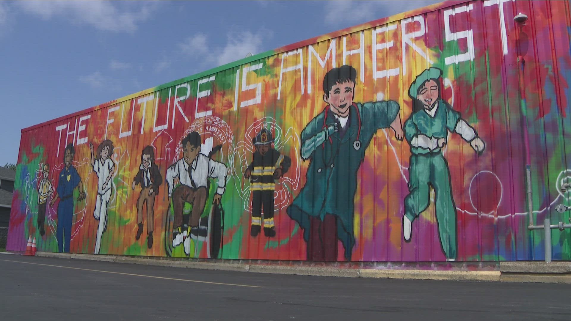 New mural revealed at Amherst PD training facility