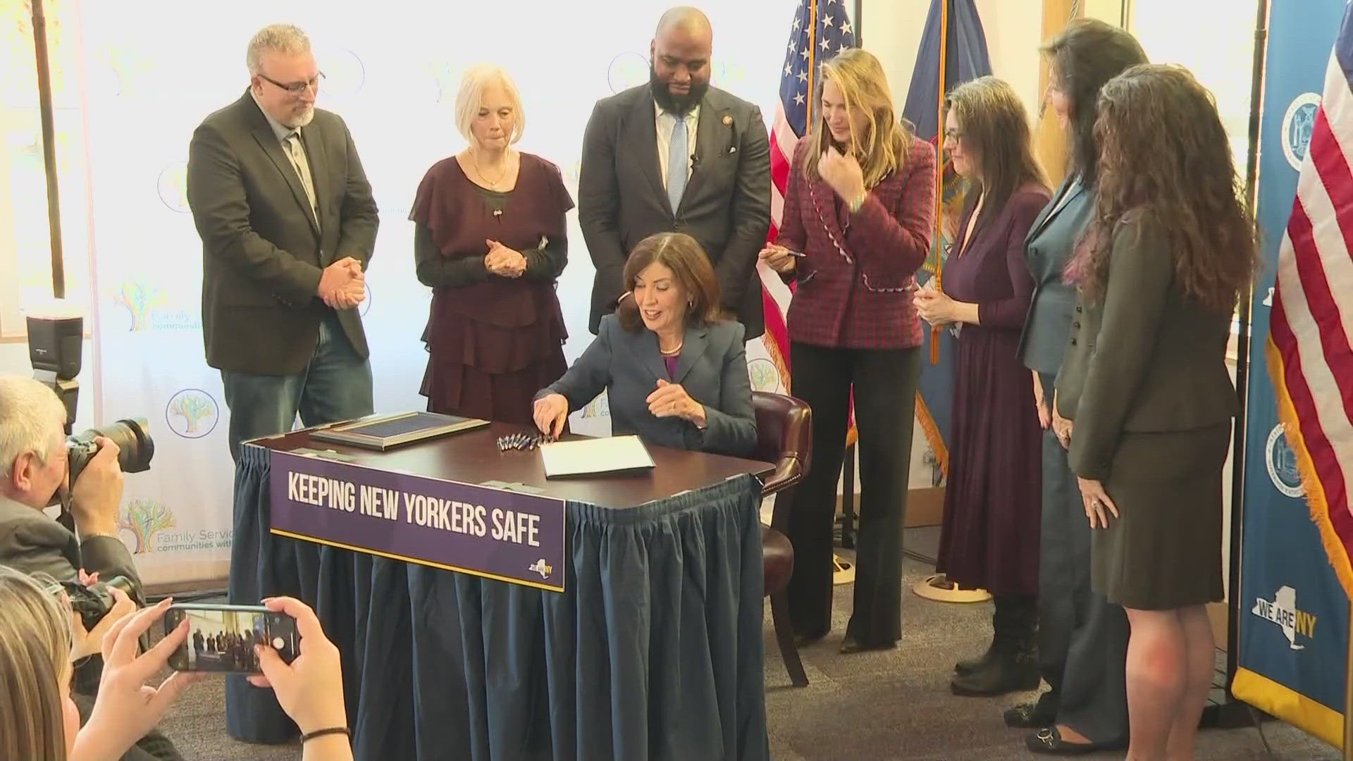 New domestic violence legislation signed today by Governor Hochul