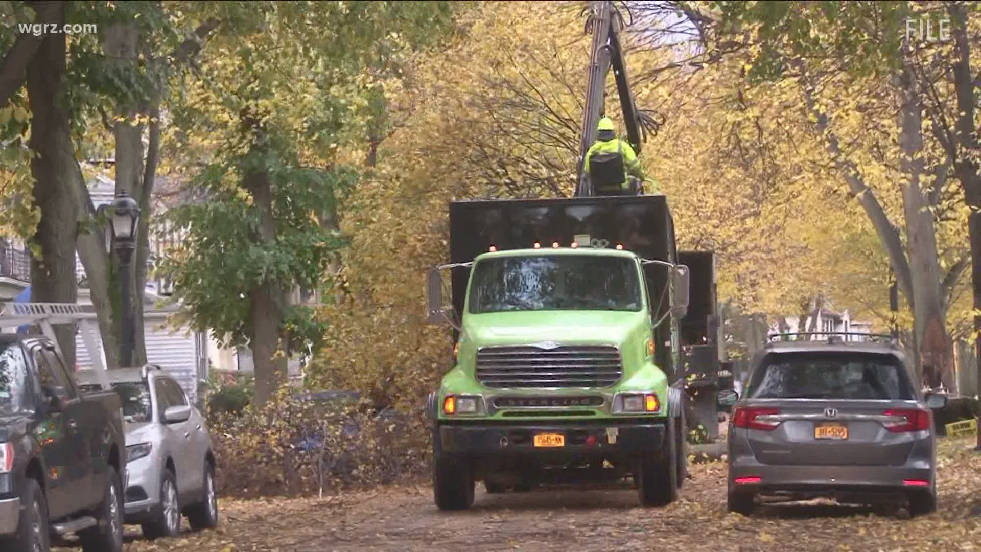 National grid, New York state and the city of Buffalo are prepping for some expected wind damage tomorrow.