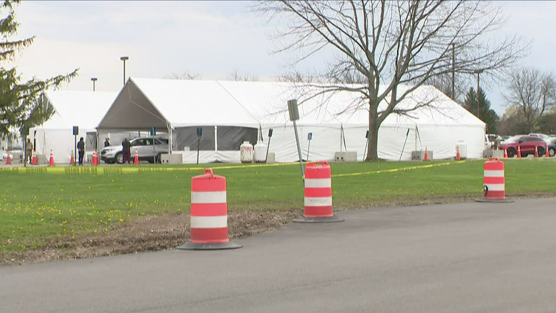 WHILE AT THE TESTING SITE… YOU WILL NOT LEAVE YOUR VEHICLE… AT ALL.	TESTING WILL BE DONE UNDER A LARGE WHITE TENT.