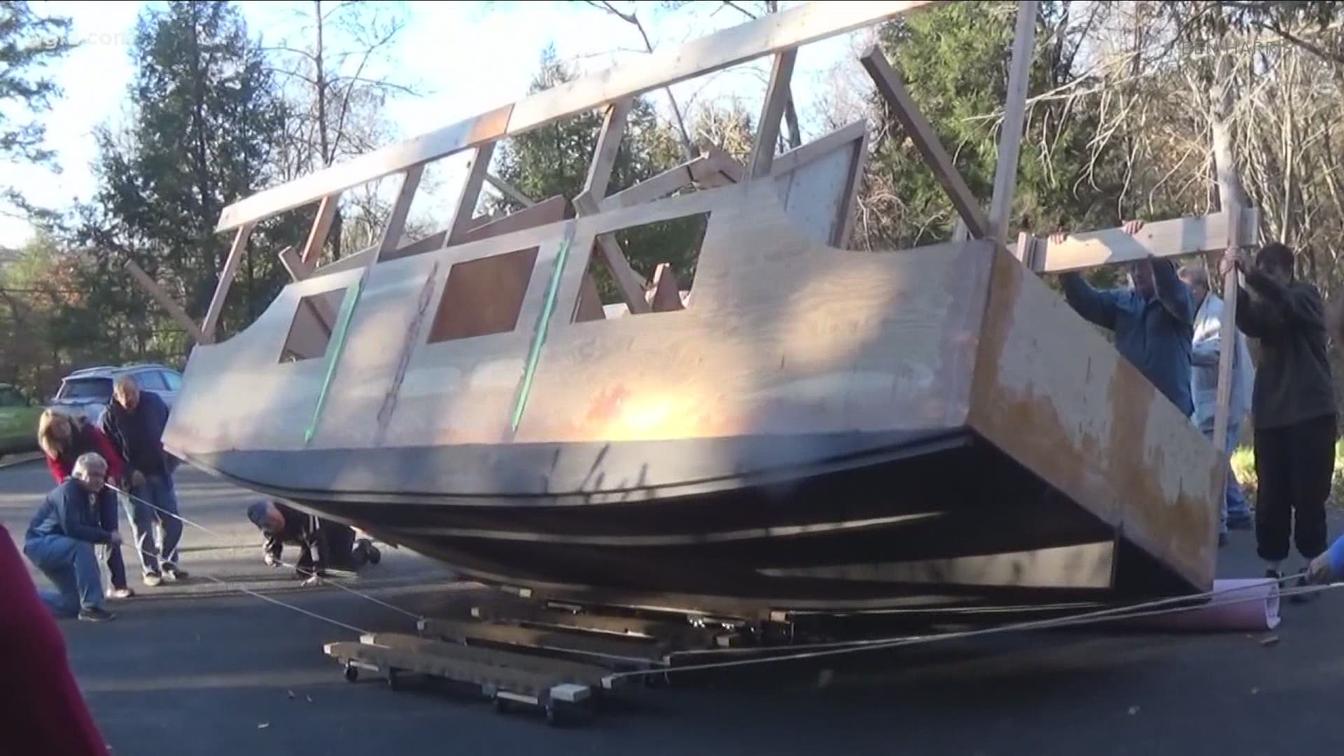 WNY man finishes passion project to build canal boat while battling cancer