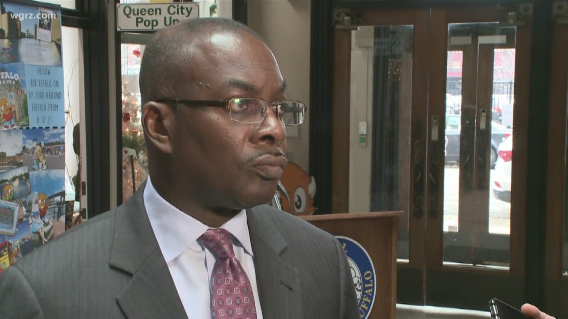 Buffalo's Mayor is standing by an old friend, even though that friend may be a target in a federal investigation.