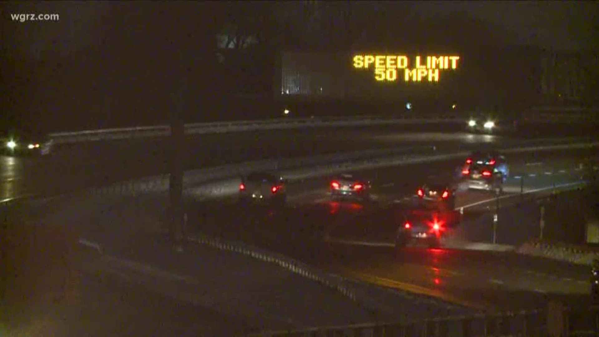 Speed limit on the 290 and the 33  have been reduced  to 50 miles per hour.
