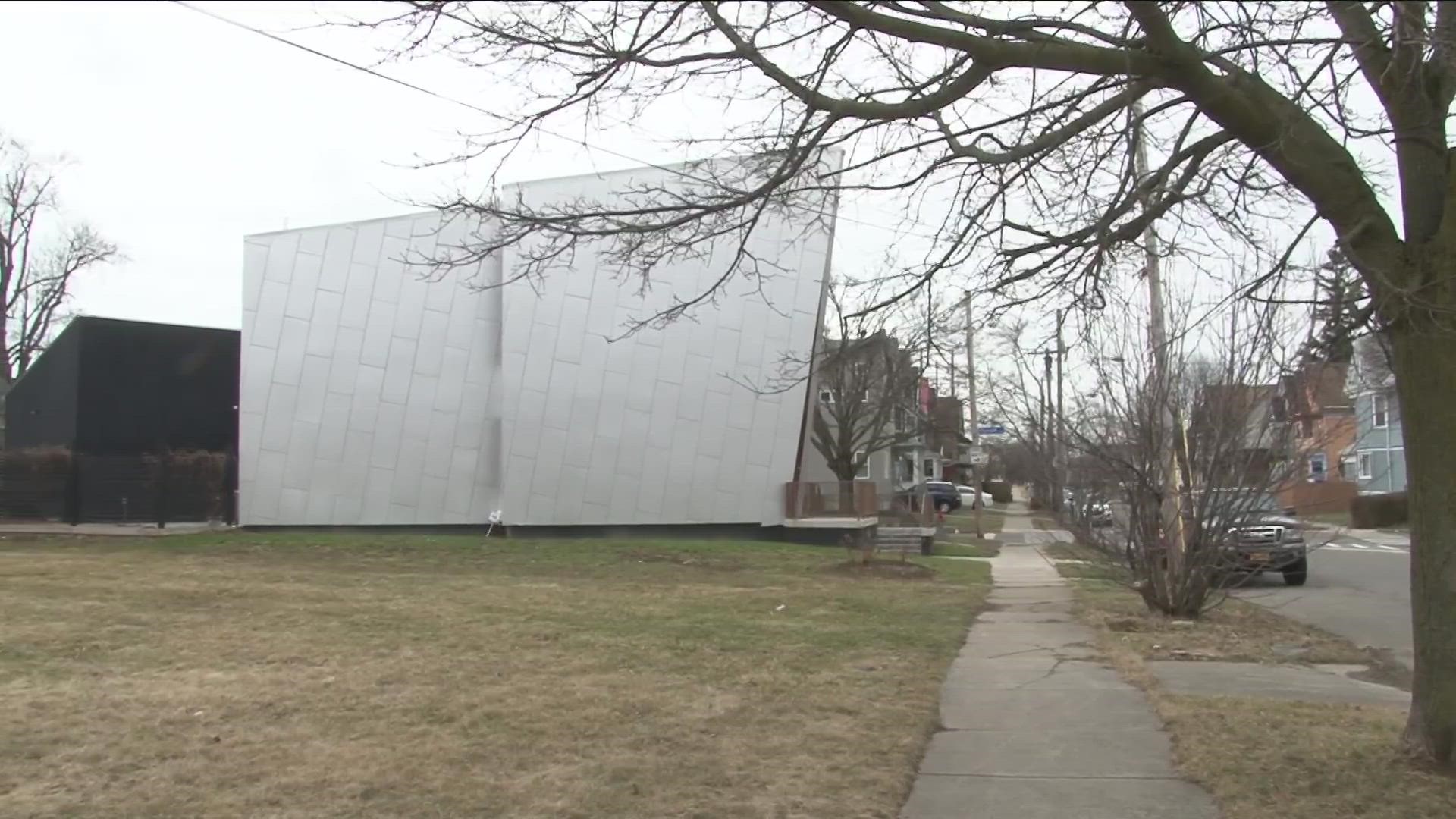 Buffalo artist Ben Perrone began working on his plans for the 2,000-square-foot, 1-bedroom house in 2017, and it was completed three years later.