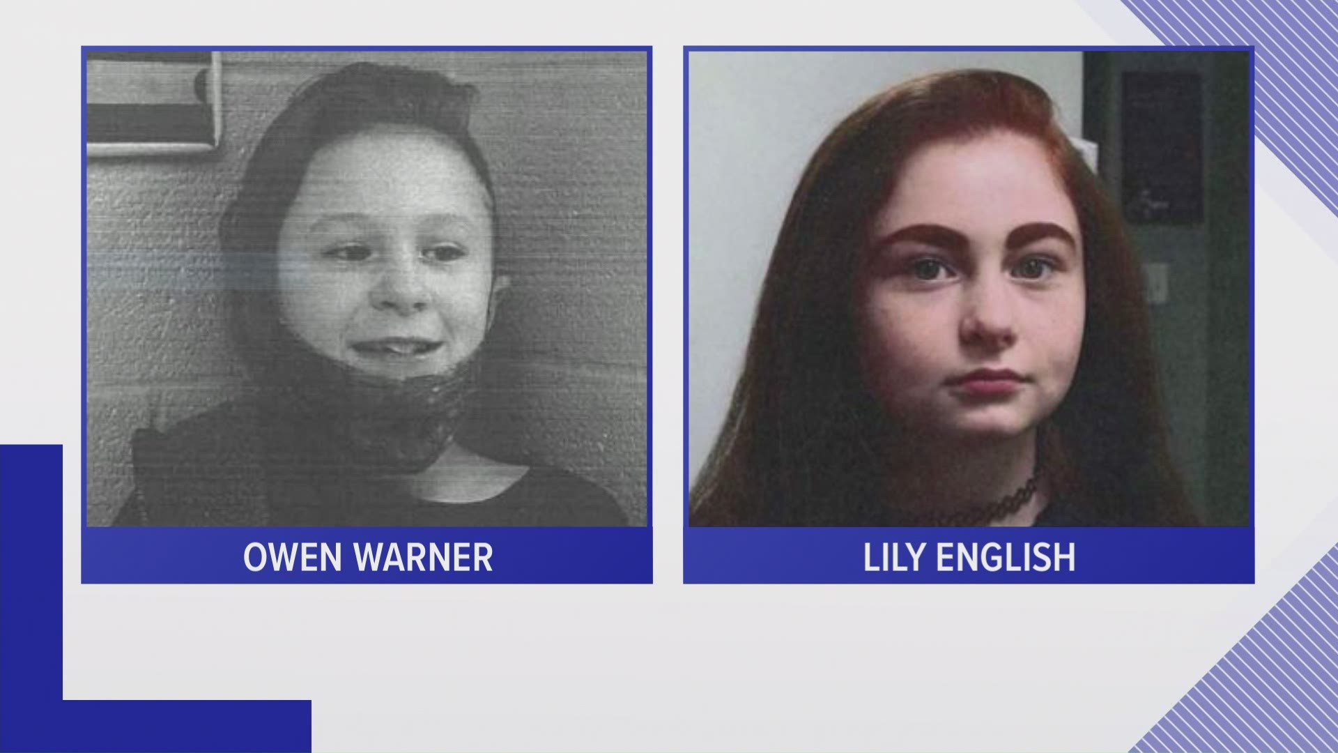 The Niagara County sheriff's office is looking for help finding two missing children tonight.
12-year-old Owen Warner and 14-year-old Lily English.