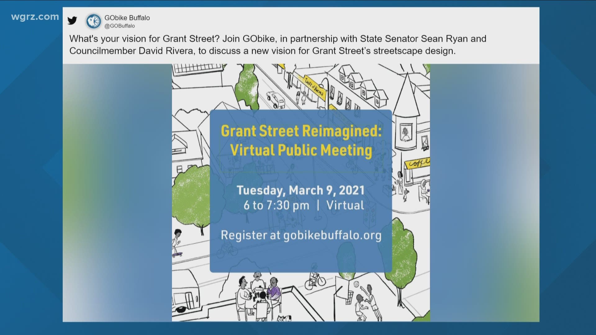 'Reimagine Grant Street' public meeting tonight at 6pm on Zoom