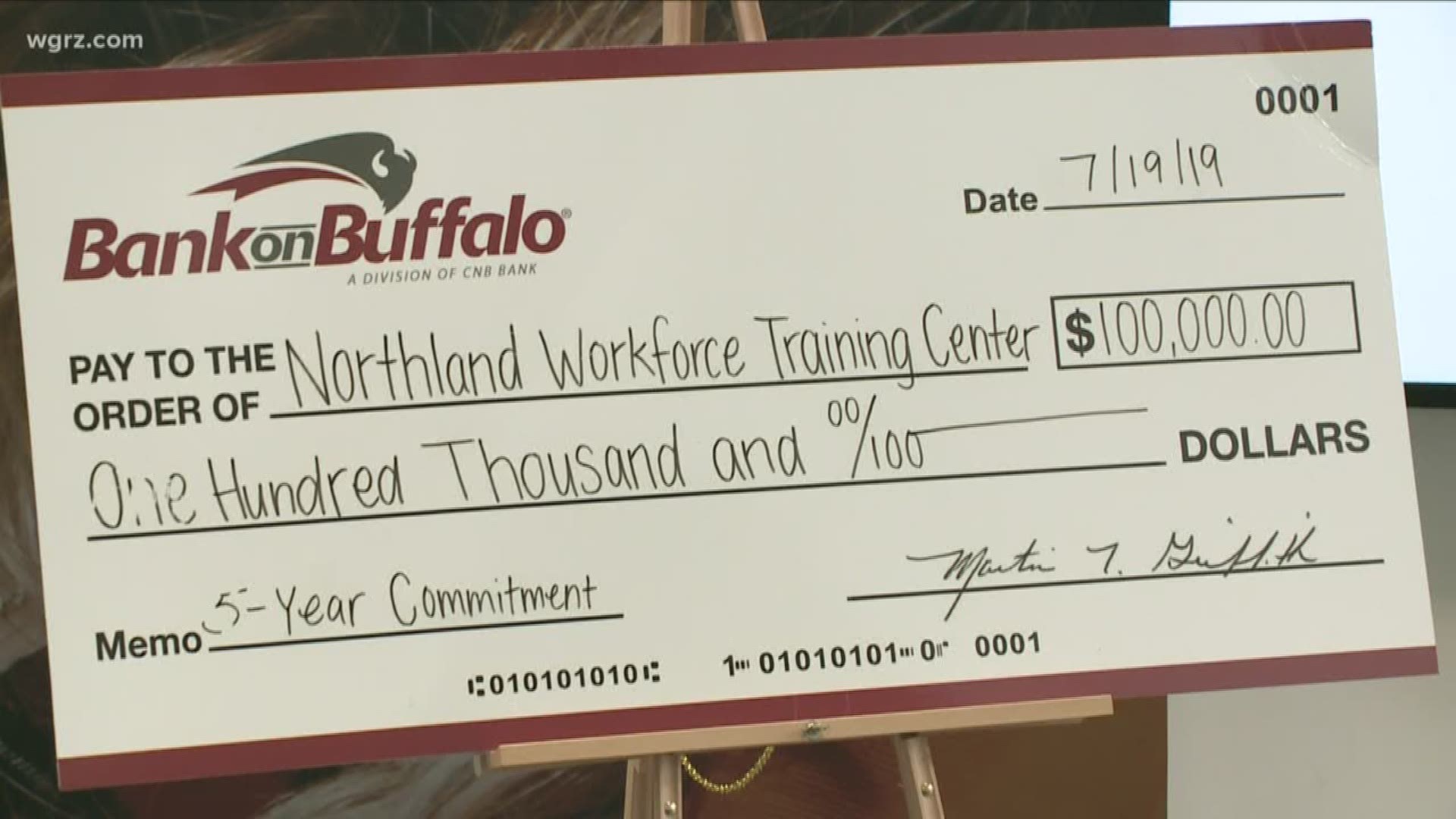 Bank on Buffalo will be donating $100,000 to go towards tuition assistance, operational needs, and more for people at the center.