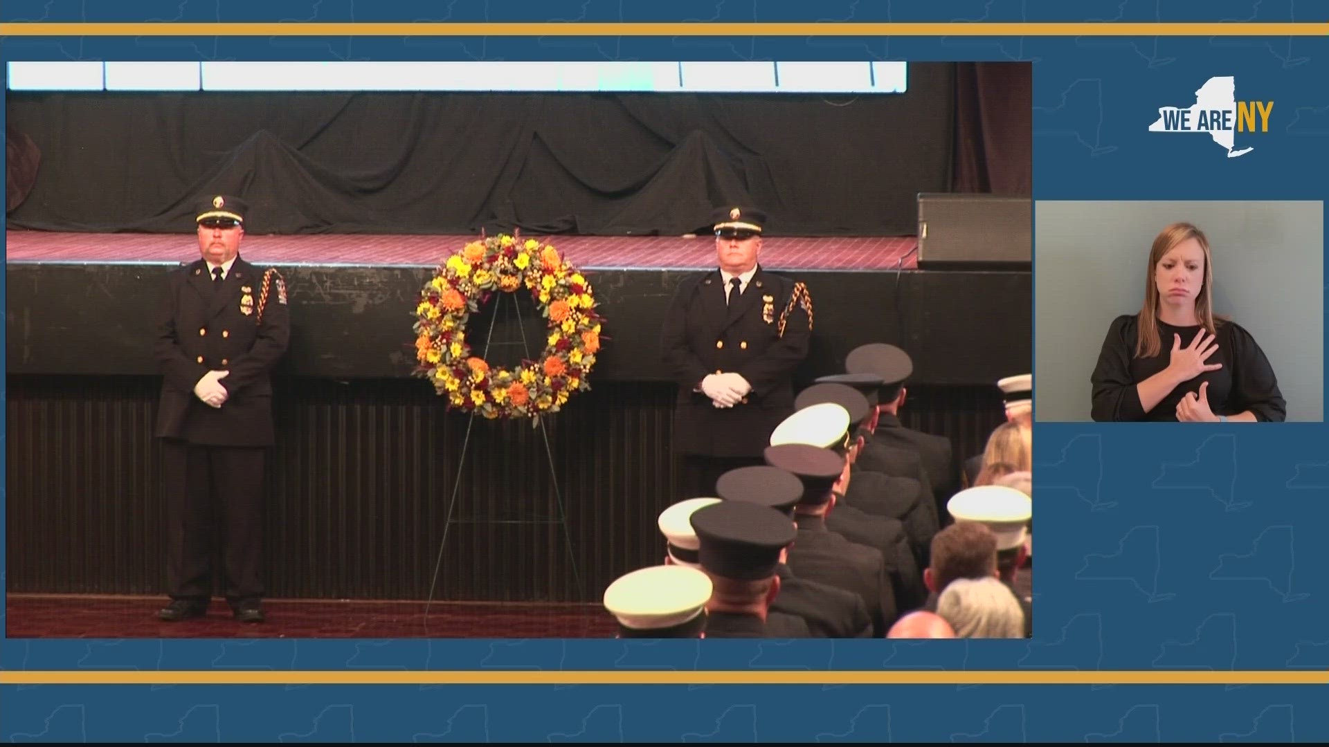 Buffalo Firefighter Jason Arno was remembered at the 26th Annual Fallen Firefighters Memorial Ceremony in Albany 10/10/2023