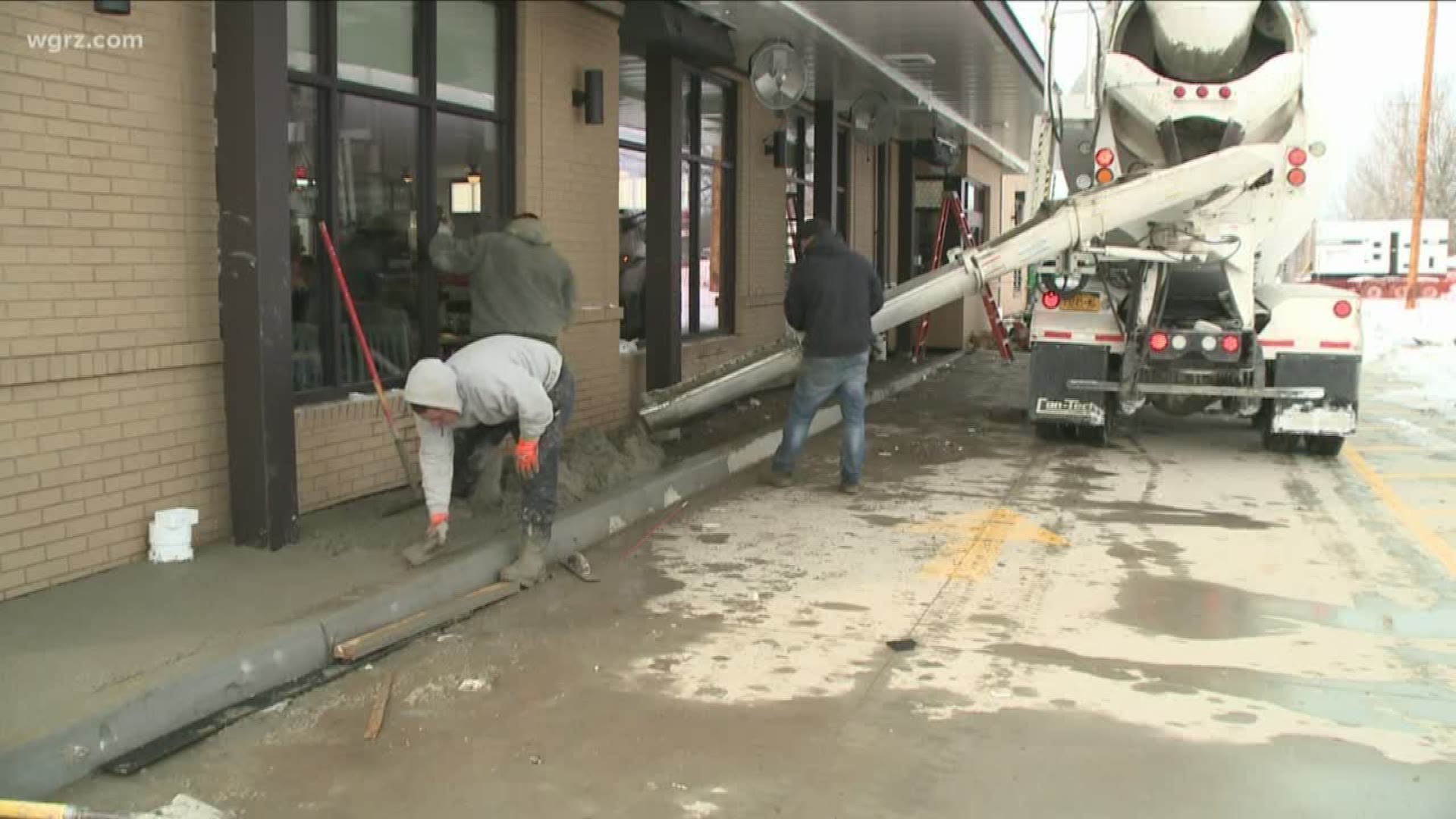 Chick-fil-A is set to open a second restaurant in Cheektowaga on Thursday. But less than 24 hours before the grand opening, construction work was still underway.