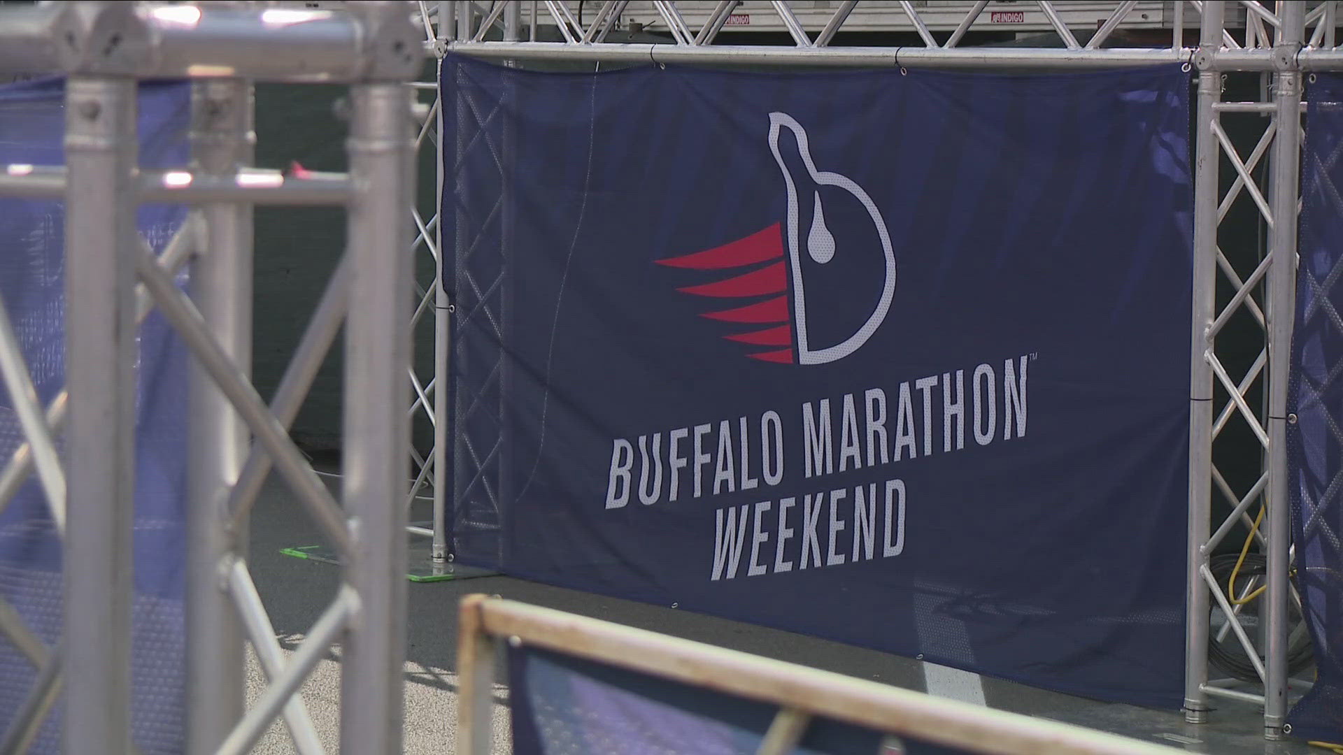 Road closures will go into effect at noon on Friday and end at 3 p.m. Sunday in the City of Buffalo for the marathon weekend.