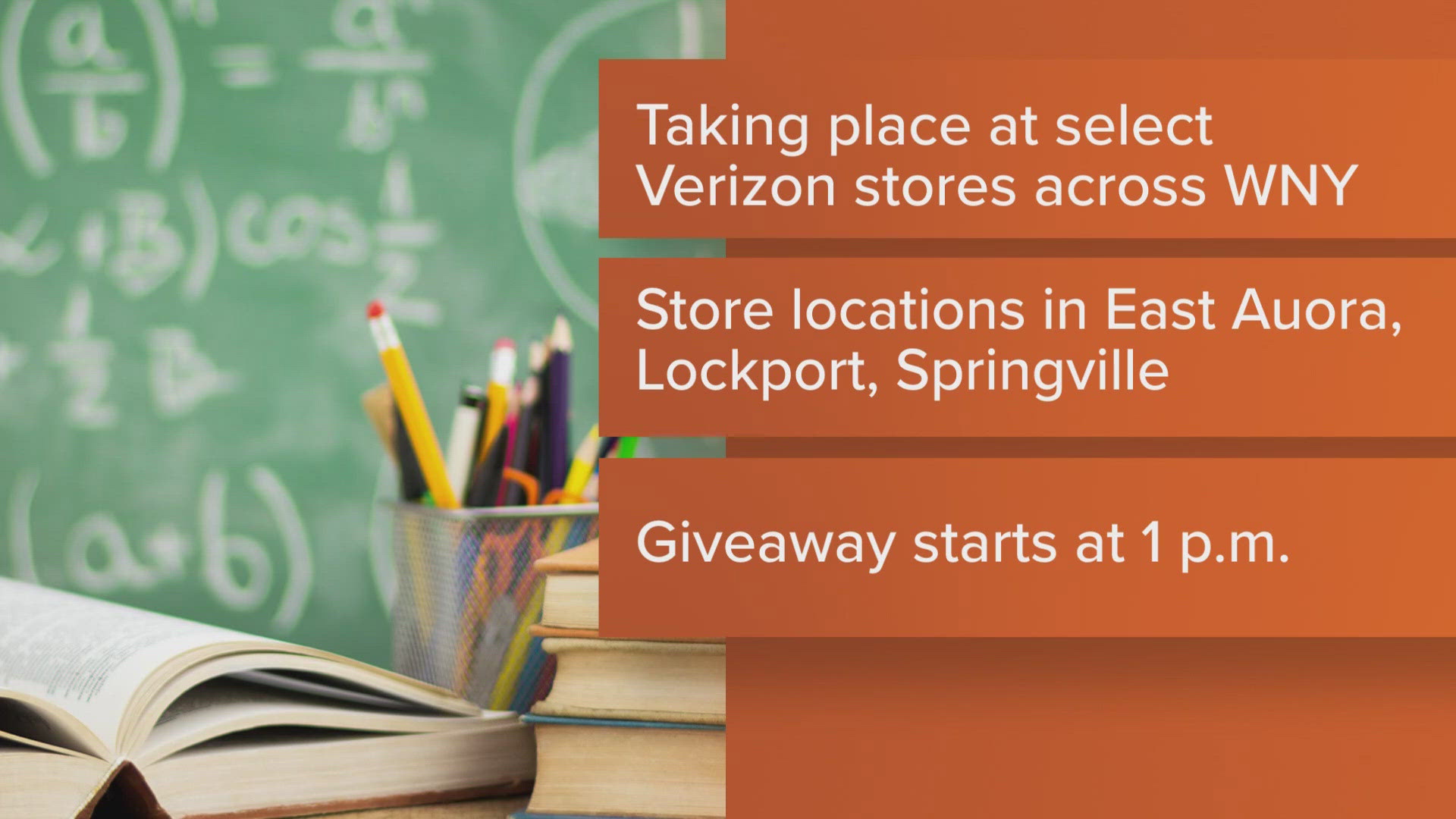 Verizon retailer Round Room is giving away 3 million dollars worth of free backpacks across WNY.