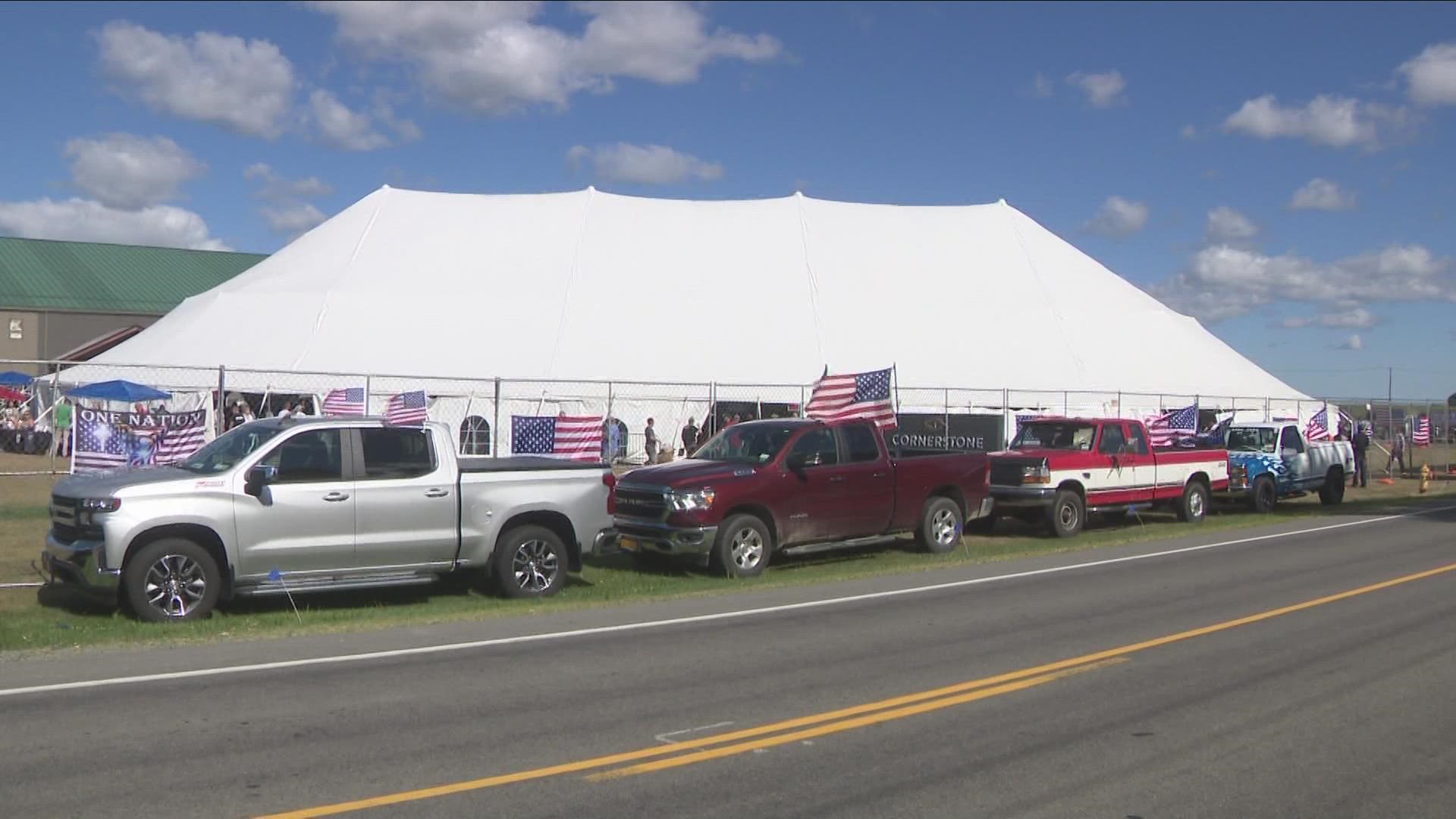 From the town of Batavia in Genesee County, it's the first day of an event which has generated controversy with a mix of politics, religion, and some claims.