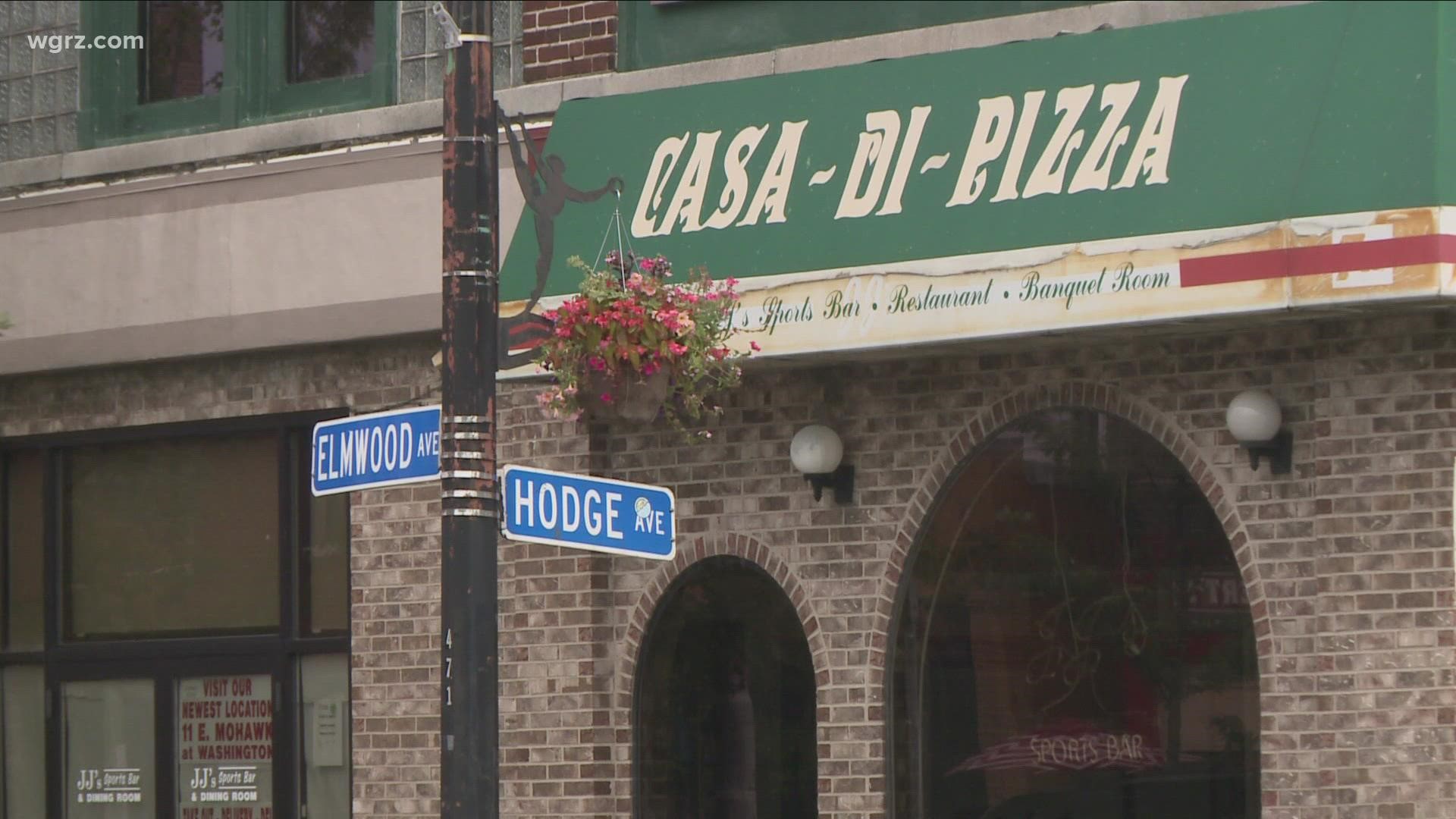 Sinatra said he will renovate the second story of the former Casa di Pizza building at 477 Elmwood Ave. into four market-rate apartments.