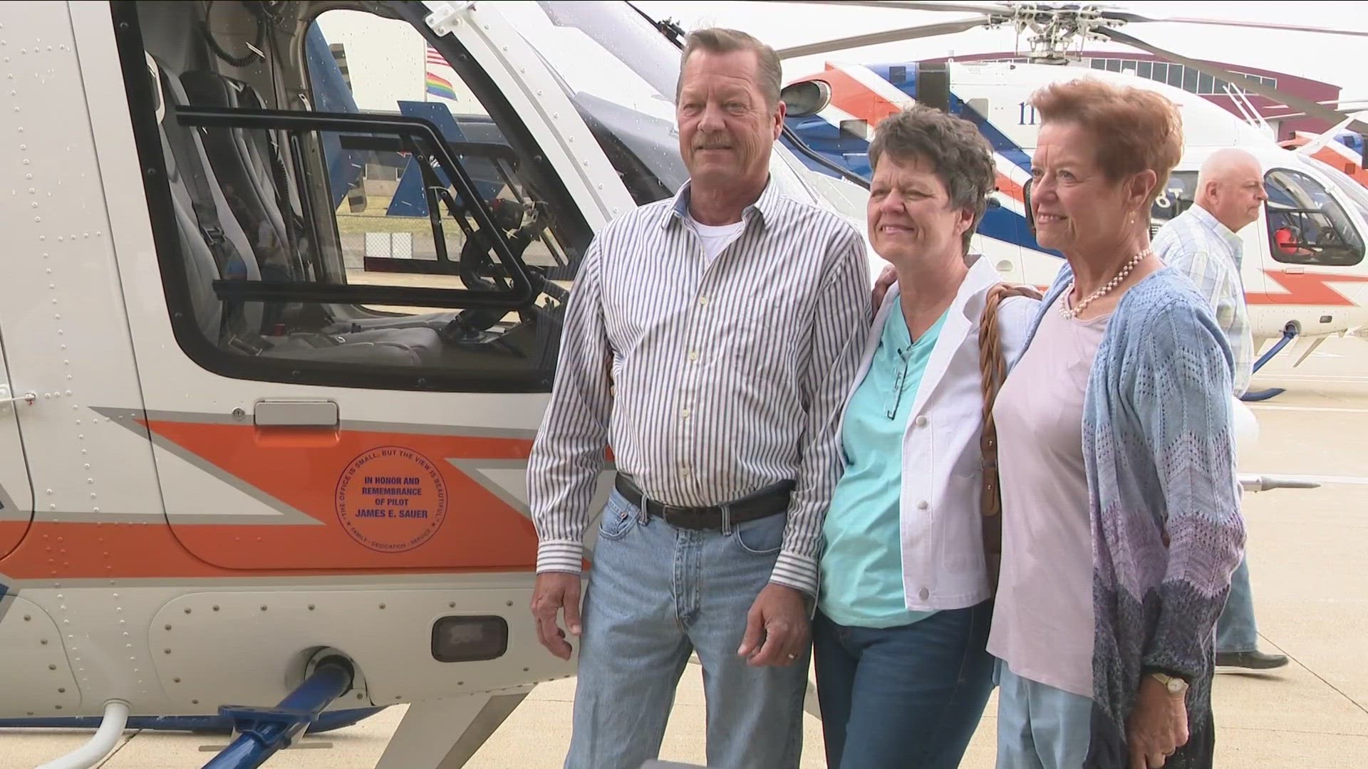 Mercy Flight dedicates new chopper to pilot James Sauer