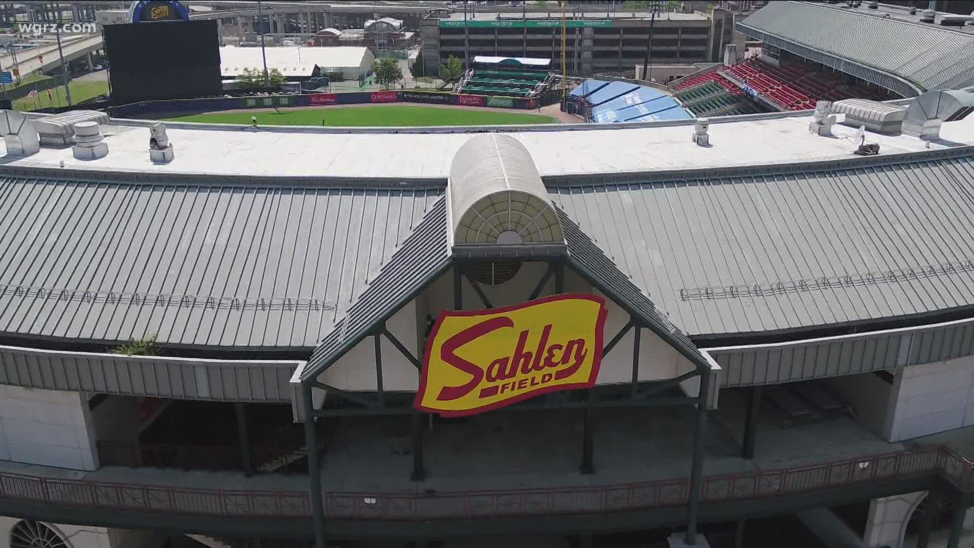 The Blue Jays just won their first "home-away-from-home" game against the Marlins over at Sahlen field.