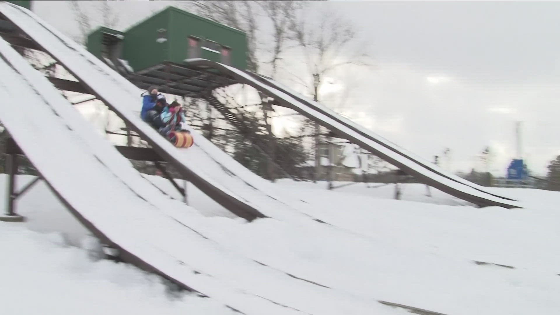 The Erie County Parks Department says to bring your own toboggan or you can rent one from the concession stand.