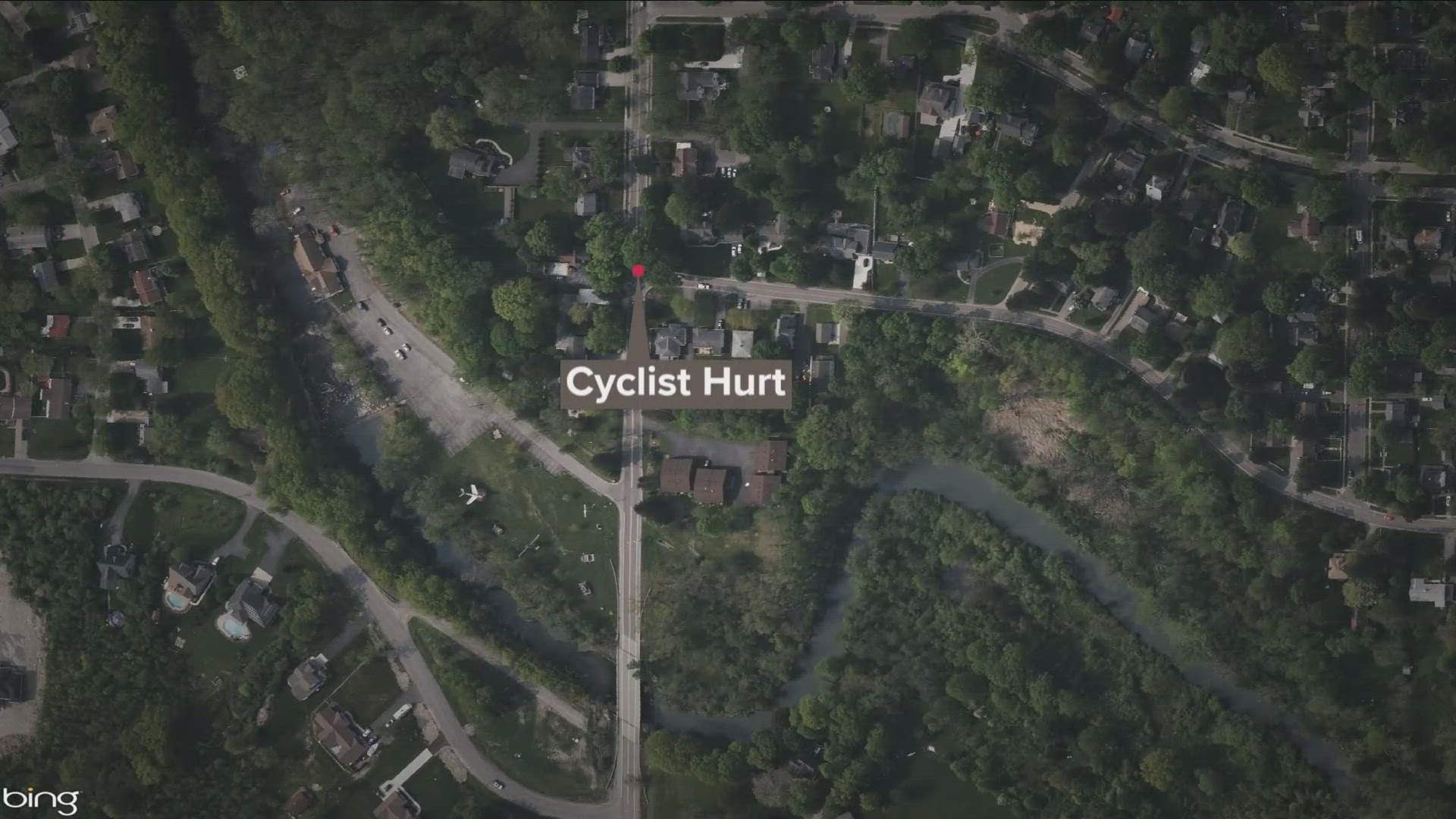 Cyclist reported to be lying in the road Wednesday night in East Aurora