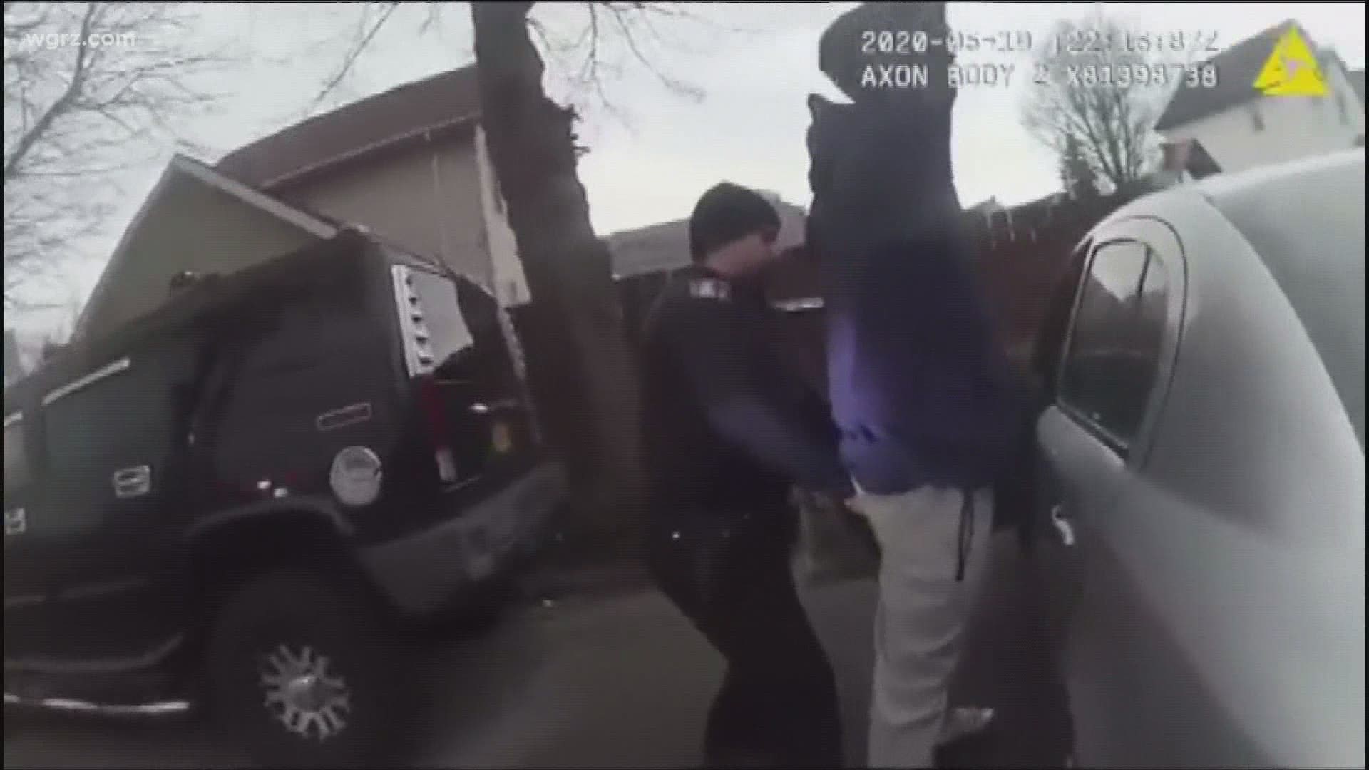 Body camera and citizen video show one of the officers punching Suttles in the face, following a traffic stop last May at the corner of Madison and Eagle in Buffalo.
