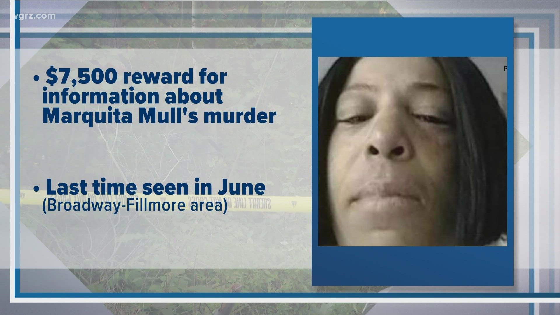 Crime Stoppers is offering a reward for information about a local woman's murder. 50 year old Marquita Mull's body was found along a hiking trail in September.