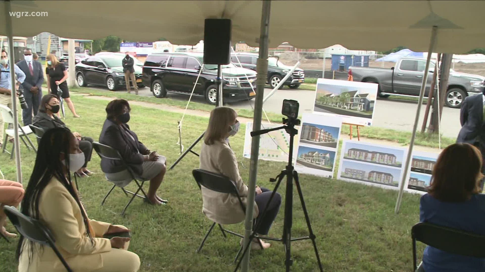 Tuesday morning's event marked the start of construction for Mt. Aaron Village.