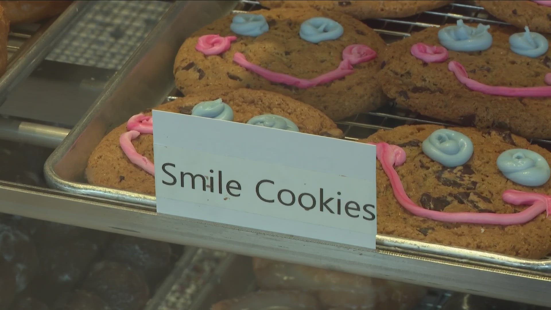 another excuse to grab a smile cookie ... each one is uniquely designed so no two are exactly the same.